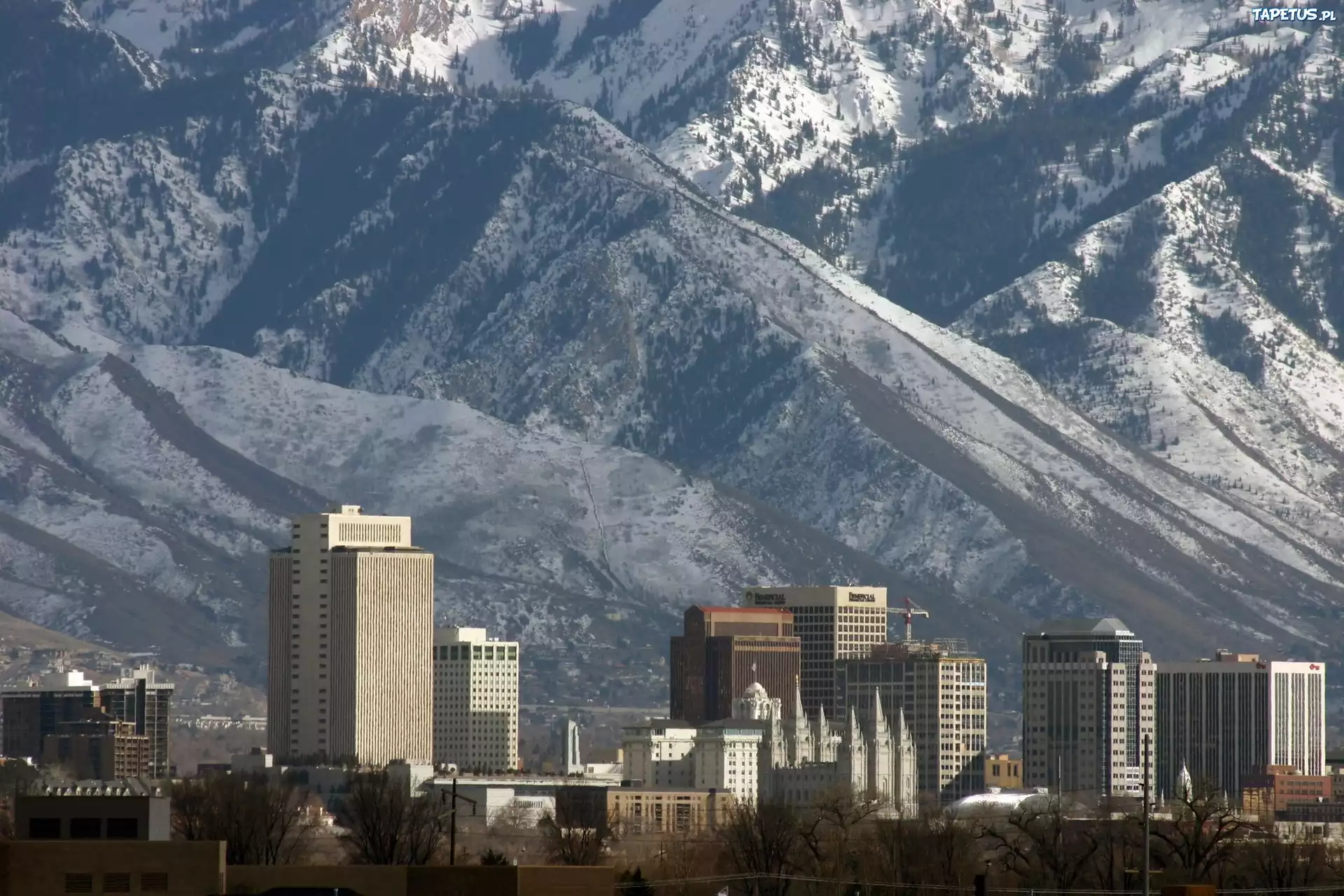Stany Zjednoczone, Salt Lake City, Miasto, Drapacze Chmur, Góry
