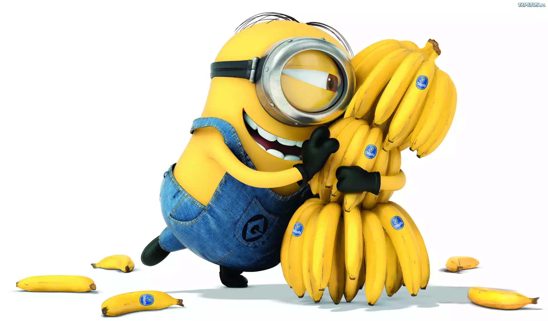 Minionek, Film Animowany, Banany