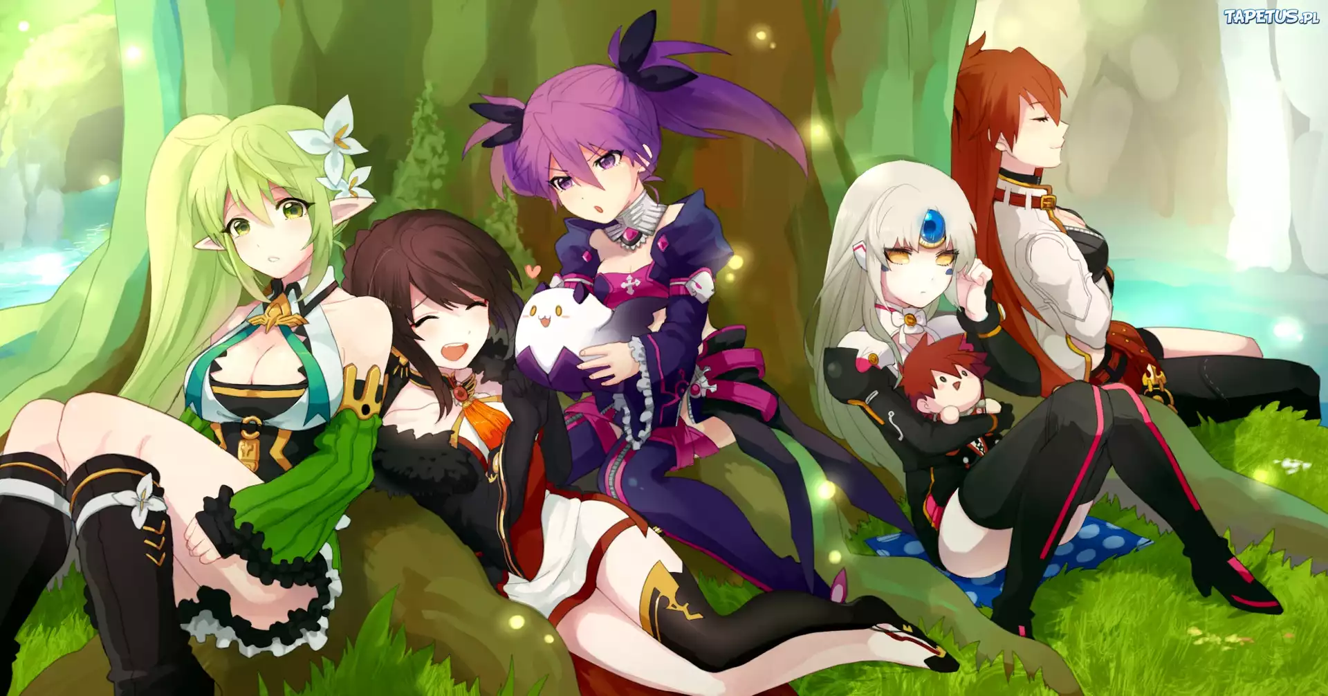 Elsword, Rena, Ara, Aisha, Eve, Elesis