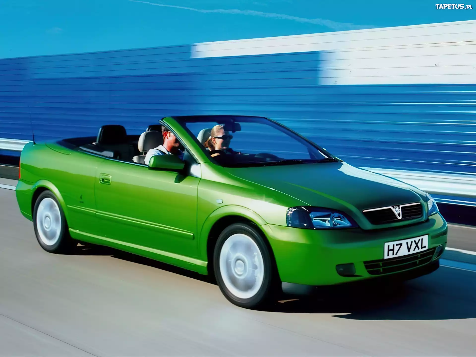 Zielony, Opel Bertone, cabrio