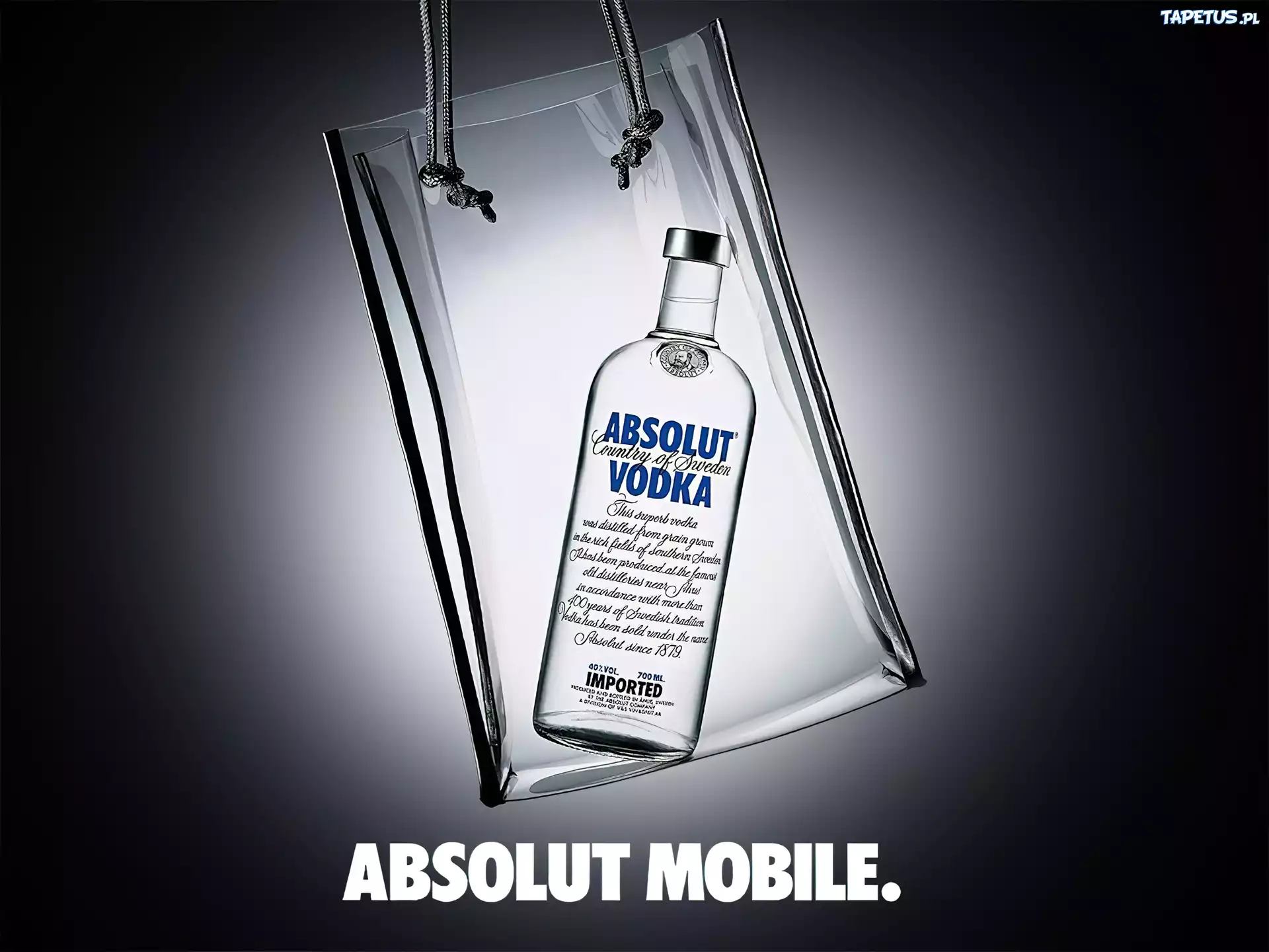 Vodka, Absolut, butelka