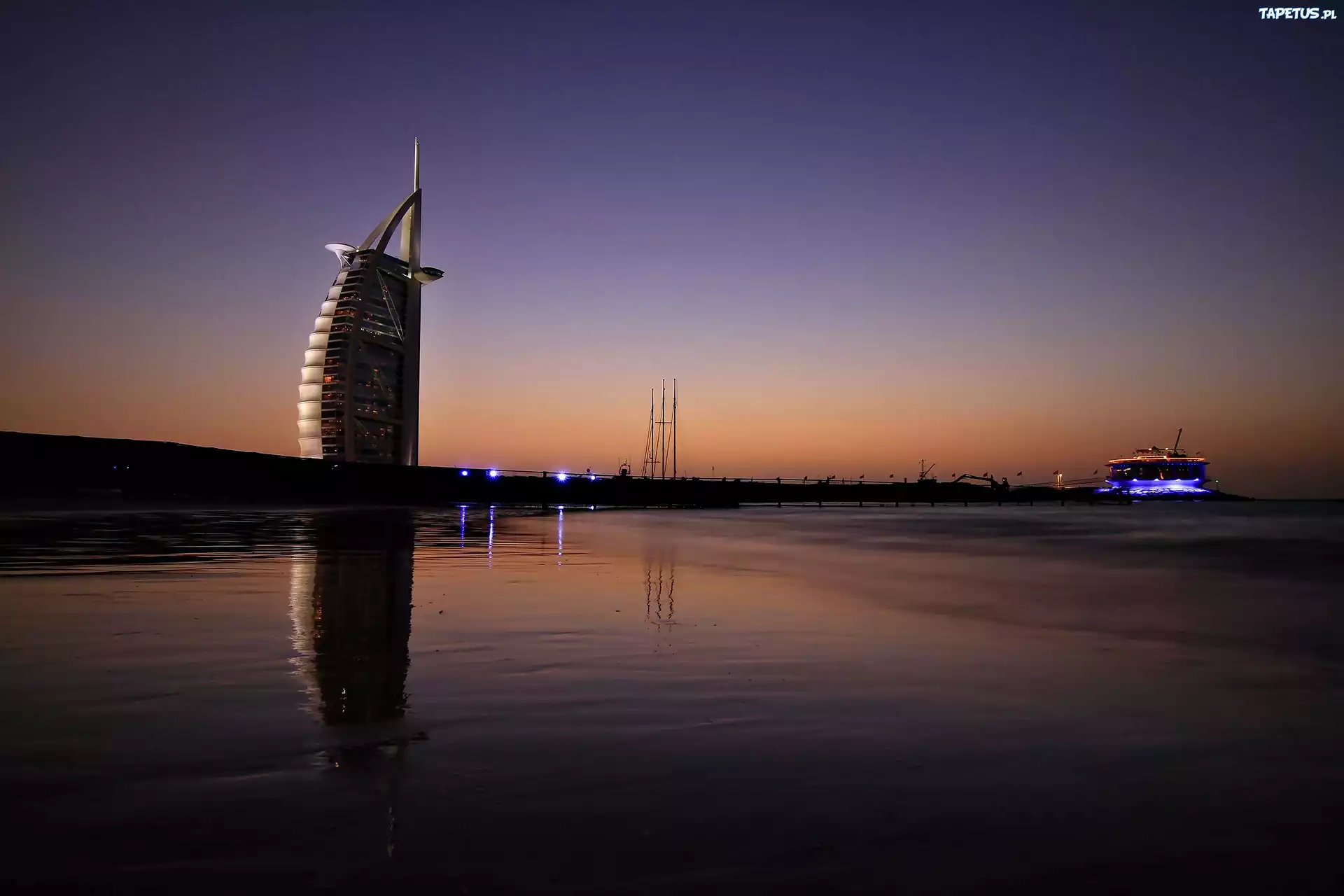 Hotel, Dubaj, Noc