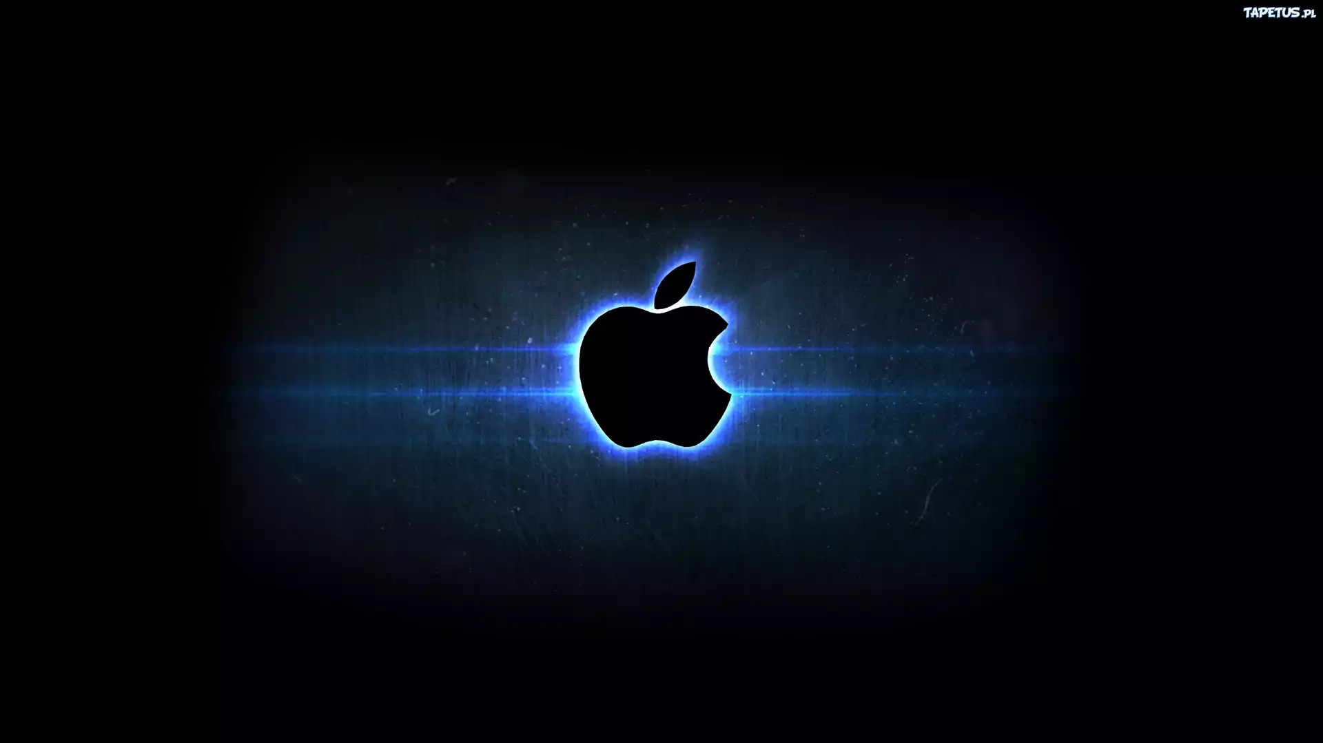 Apple, Niebieskie, Podświetlenie