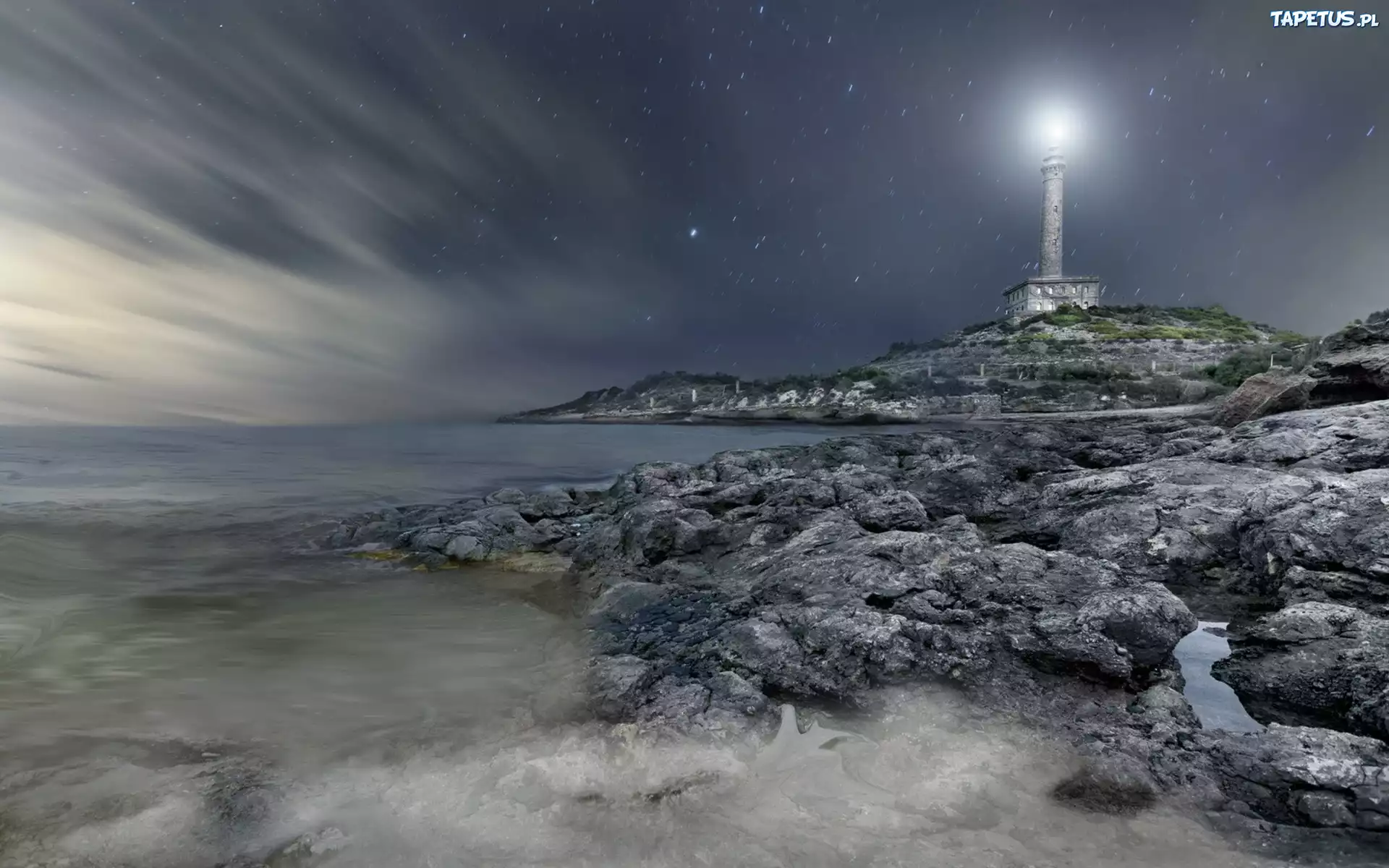Wybrzeże, Latarnia morska, Noc