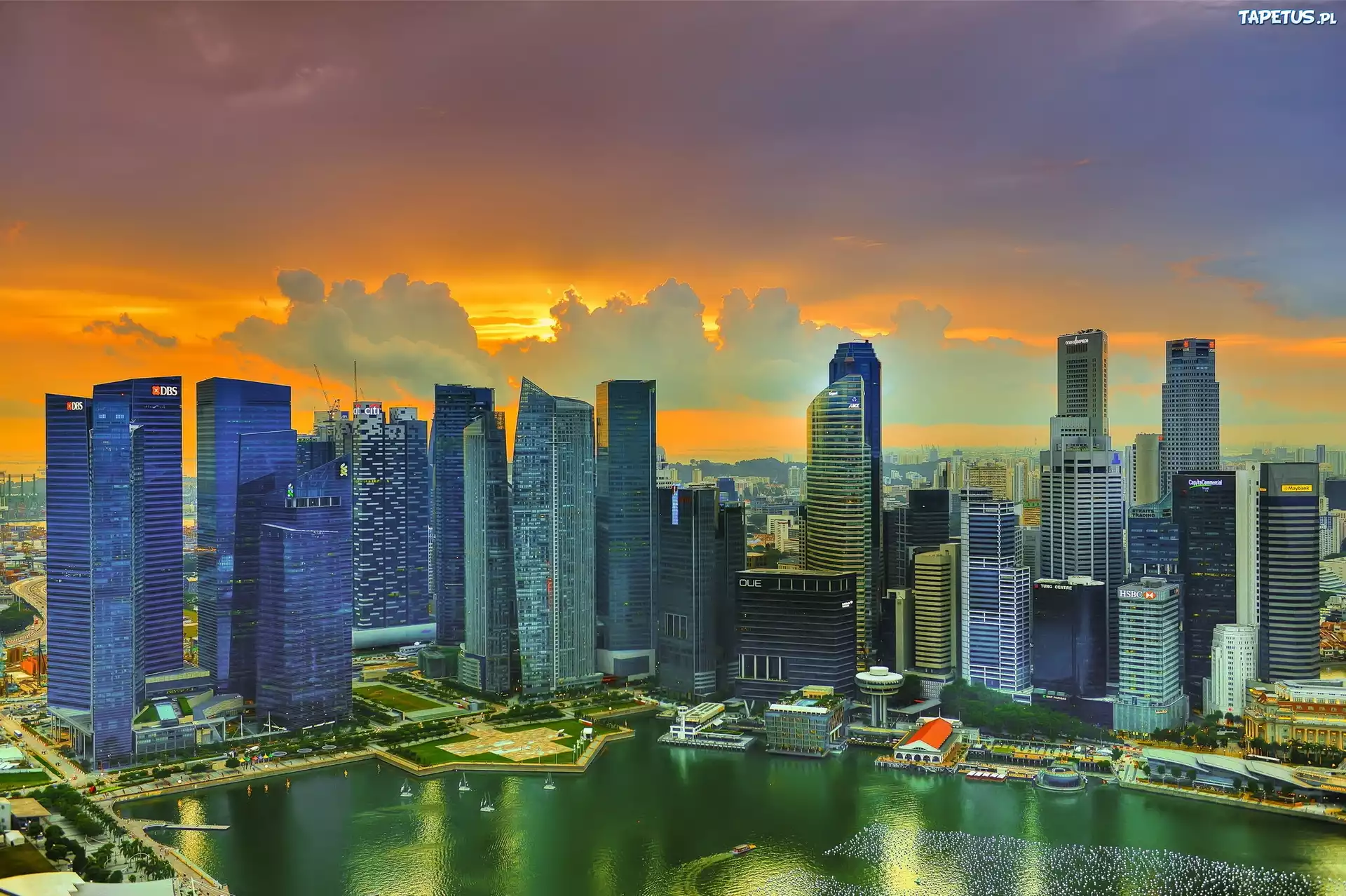 Miasto, Drapacze Chmur, Singapur
