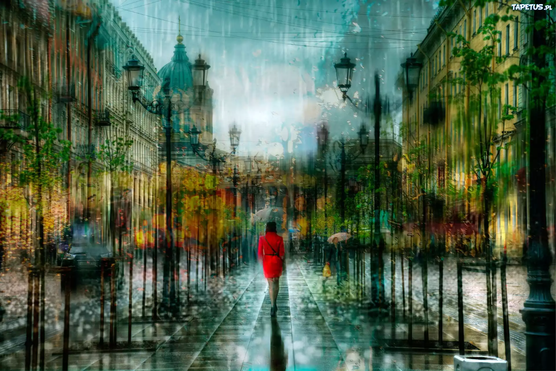Kobieta, Miasto, Descz