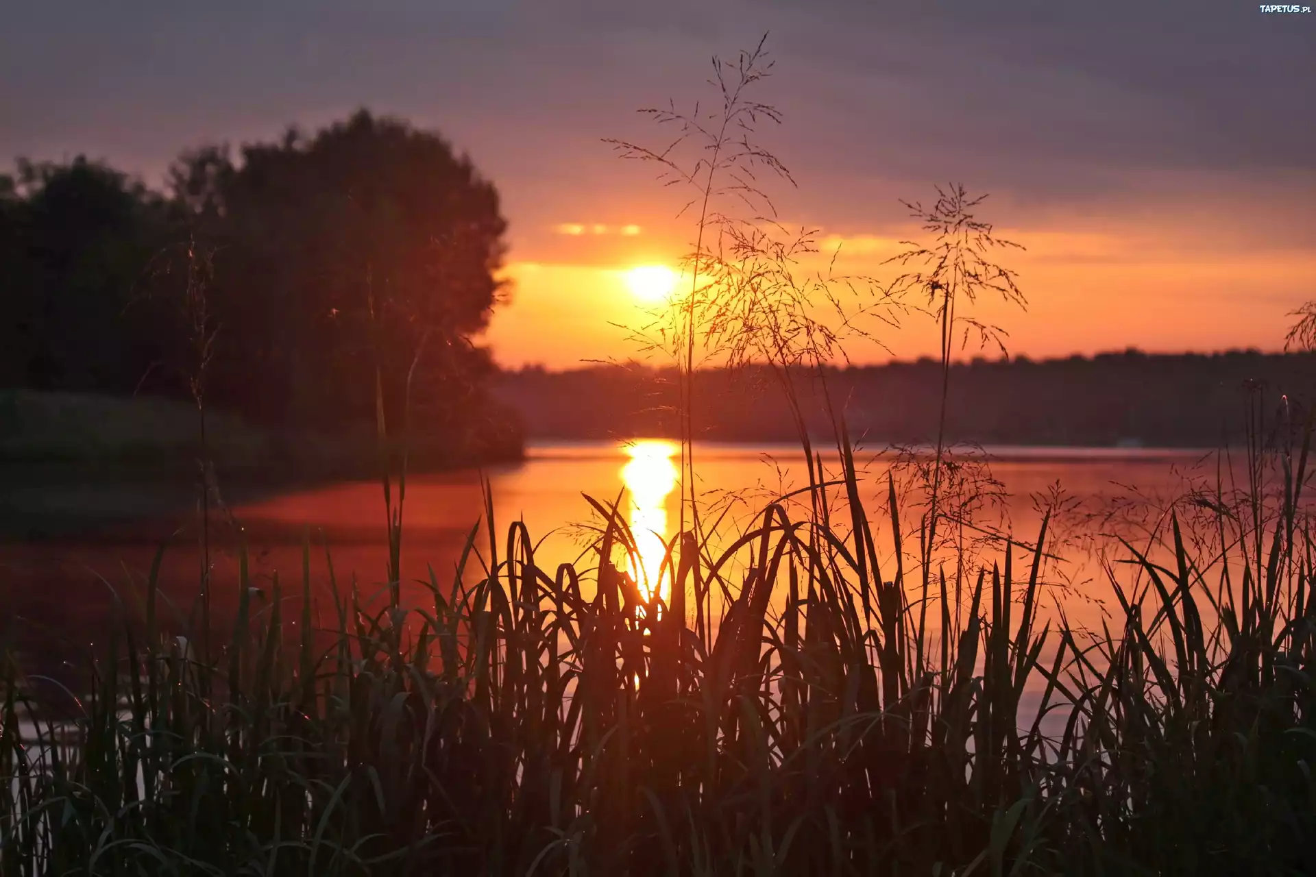 Wschód słońca, Jezioro