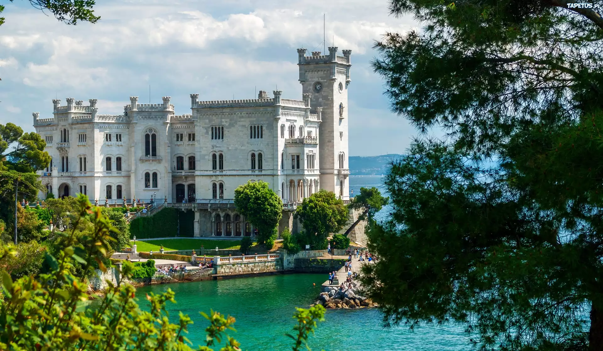 Zamek, Miramare, Włochy