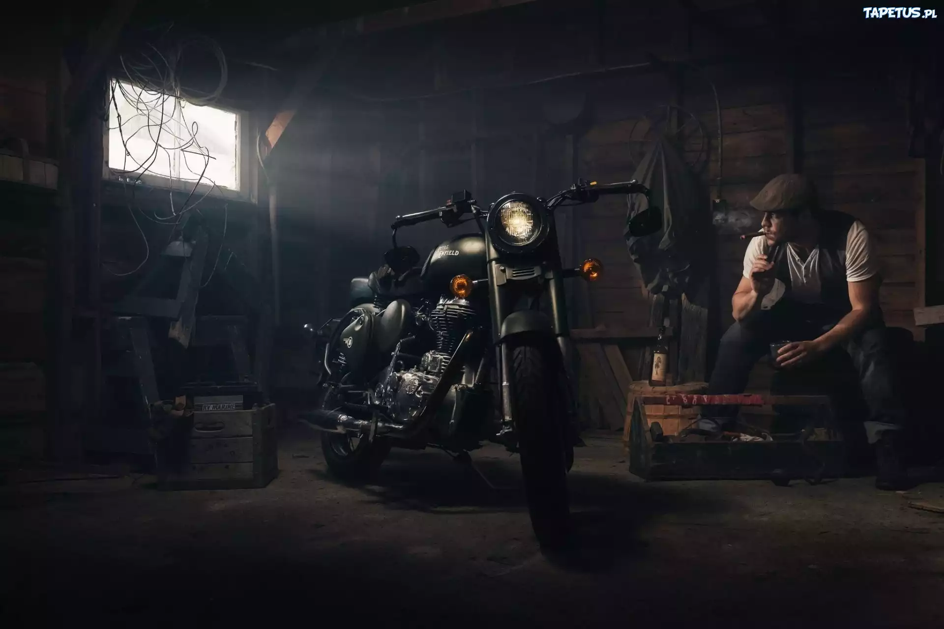 Motocykl, Warsztat, Mężczyzna