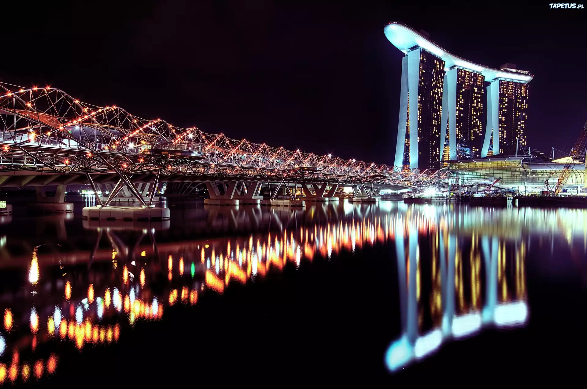 страны архитектура Сингапур ночь загрузить
