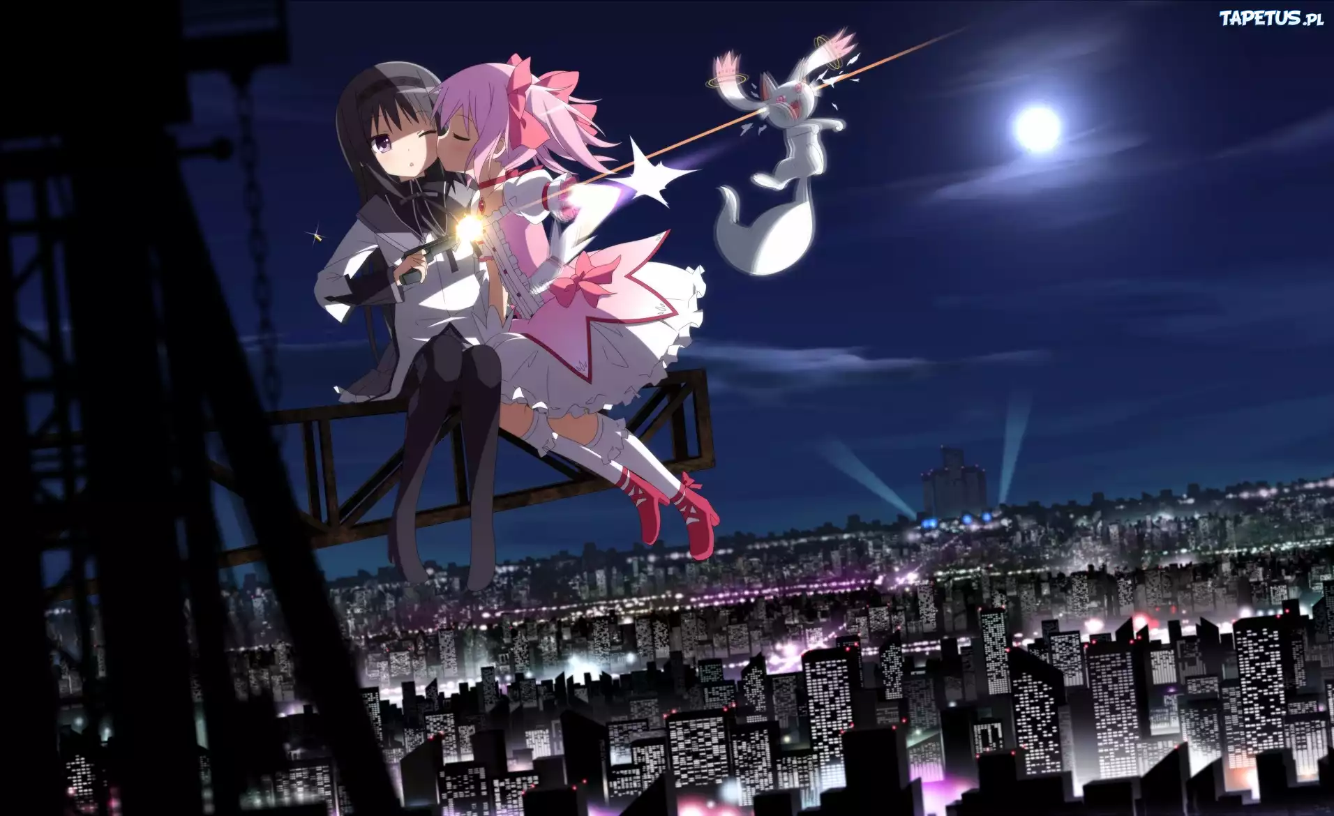 Mahou Shoujo Madoka Magica, Kaname Madoka, Akemi Homura, Kyubey