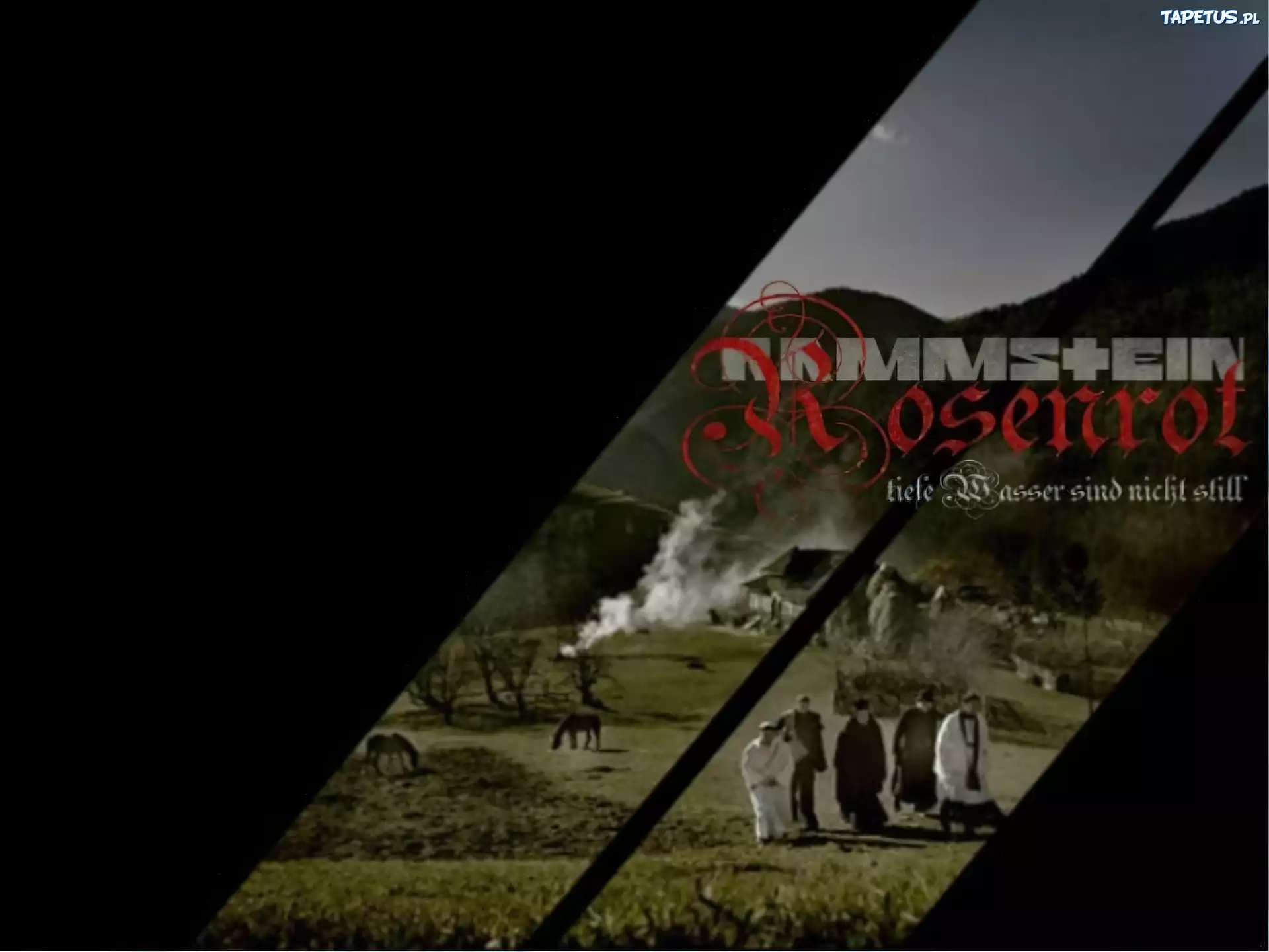 Rammstein,ksiądz, konie , ognisko