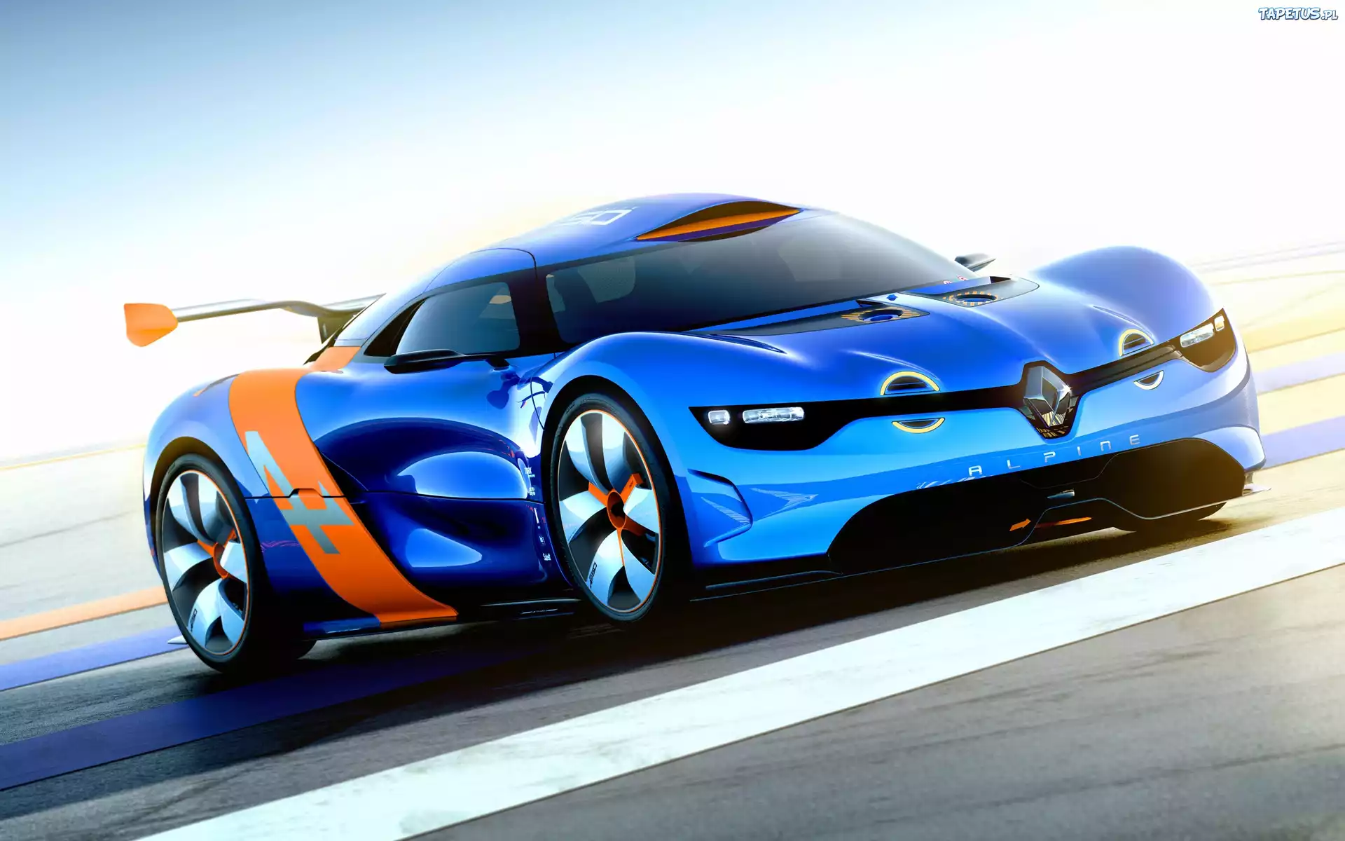 Niebieskie, Renault, Alpine, Droga