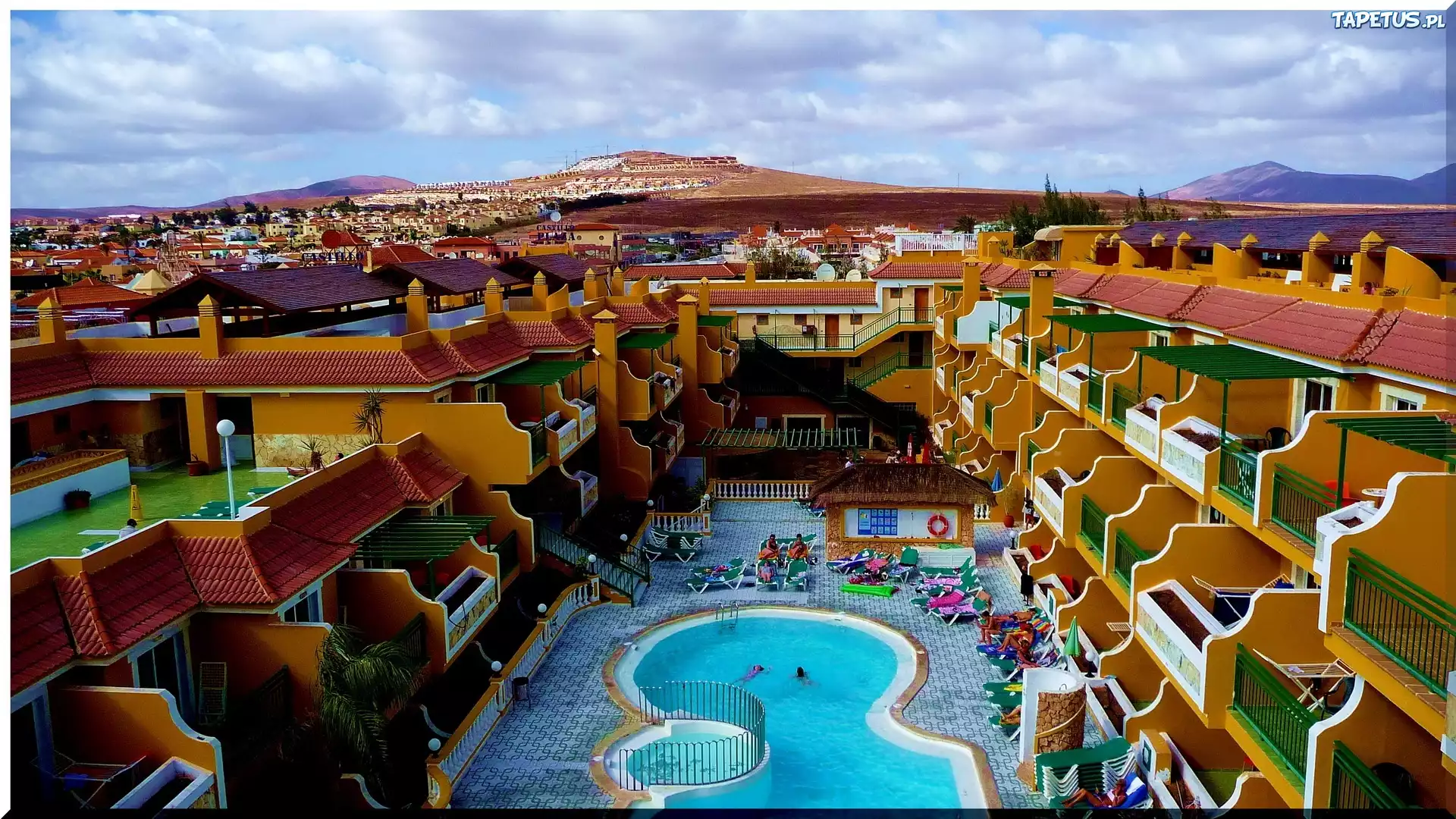 Hotel, Basen, Panorama, Miasta
