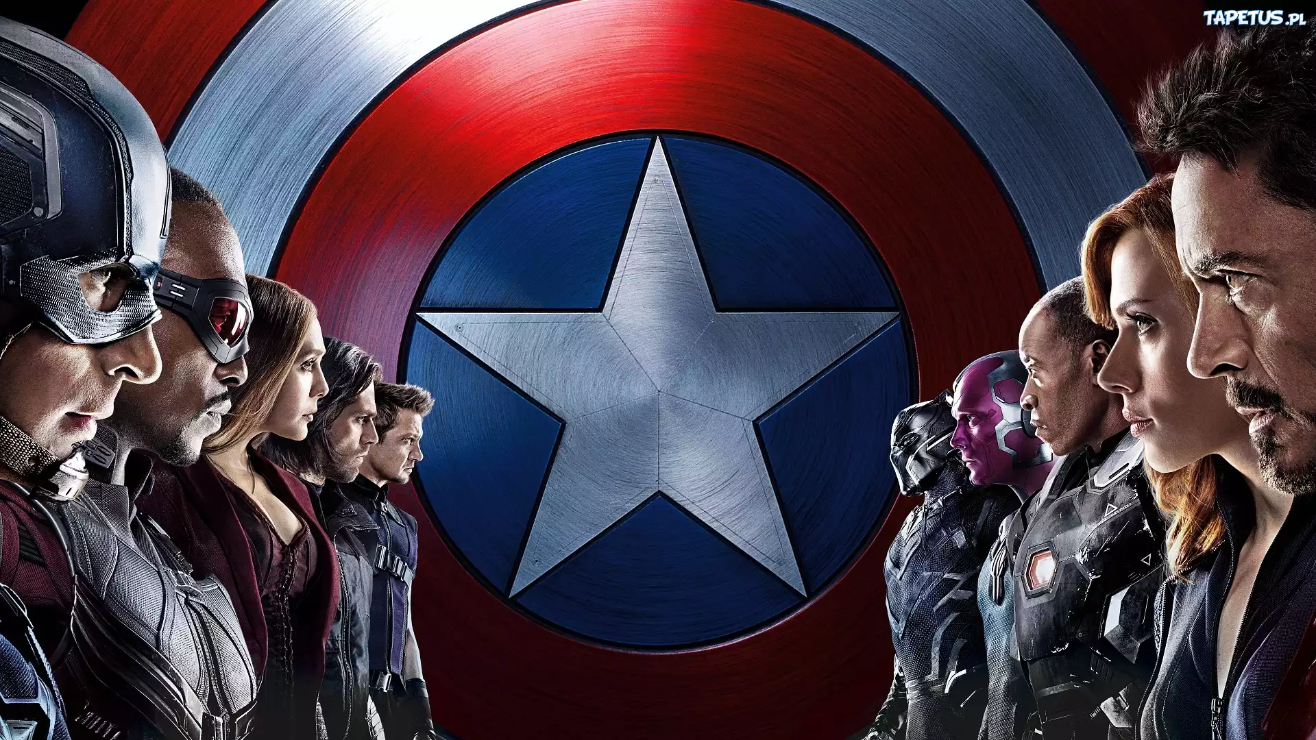 Kapitan Ameryka Civil War, Iron Man, Black Widow