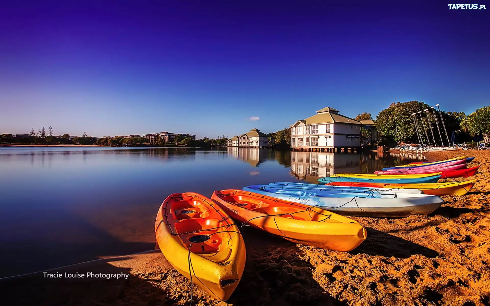 Kajaki, Sportowe, Jezioro, Australia