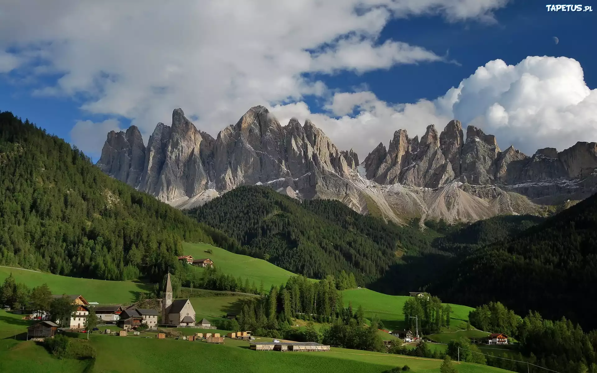 Góry, Santa Maddalena, Włochy Włochy