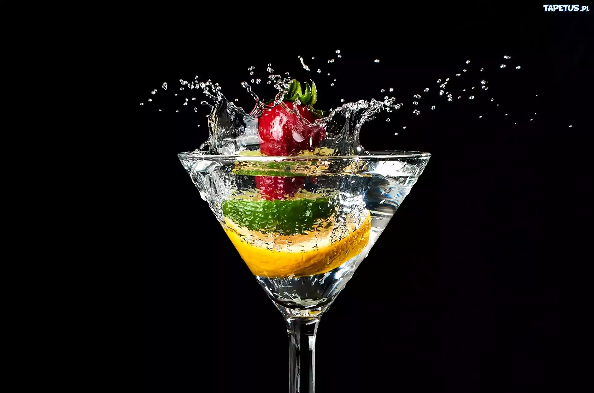 Drink, Pomarańcza, Limonka, Wiśnia