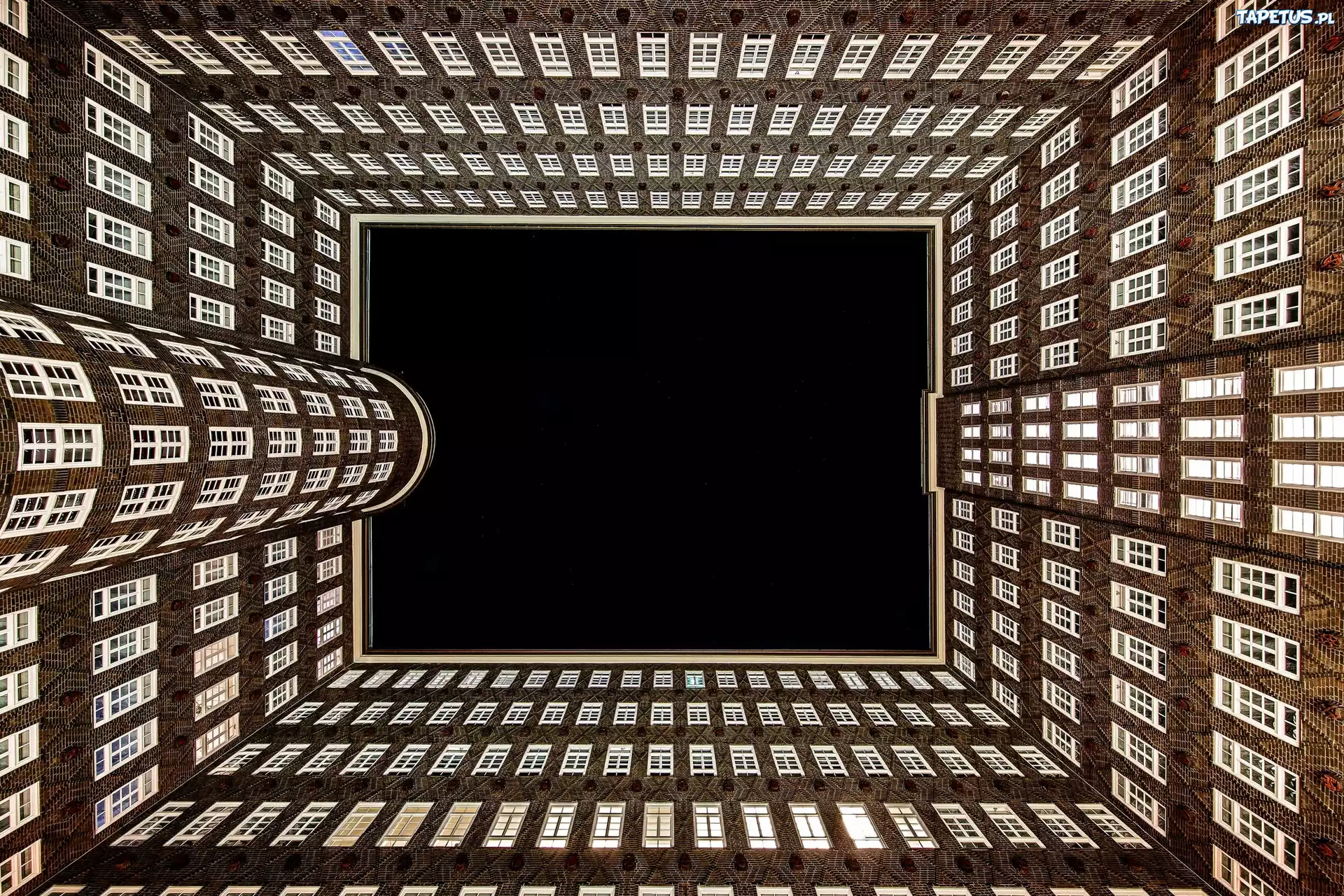 Hamburg, Niemcy, Budynek, Okna, Architektura, Niebo, Gwiazdy