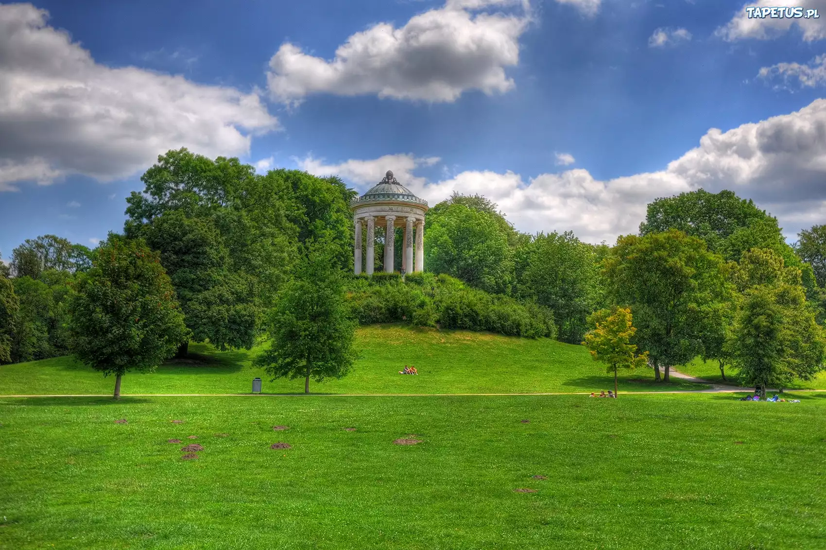 Park, Drzewa, Budowla