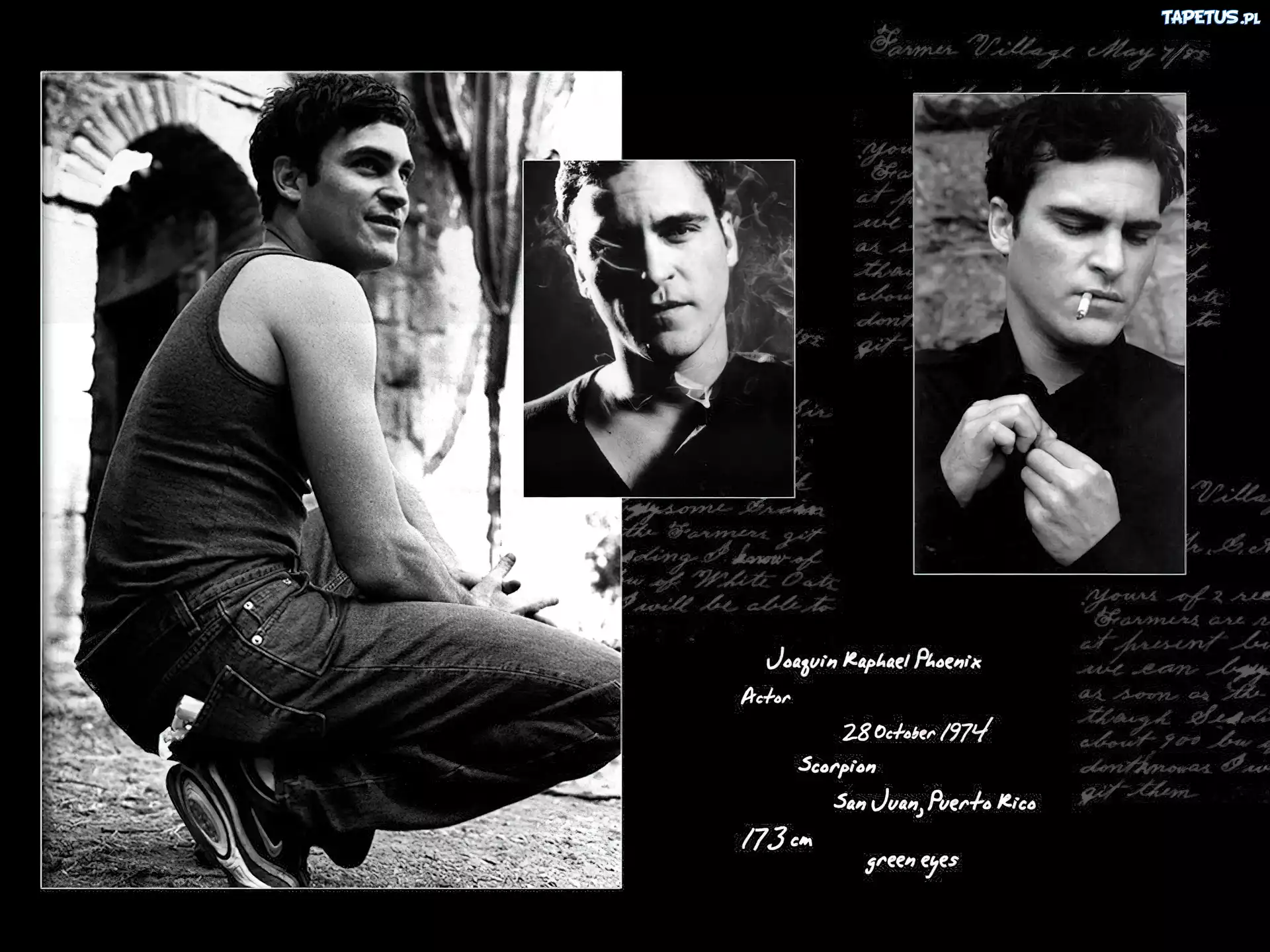 Joaquin Phoenix,papieros, twarz