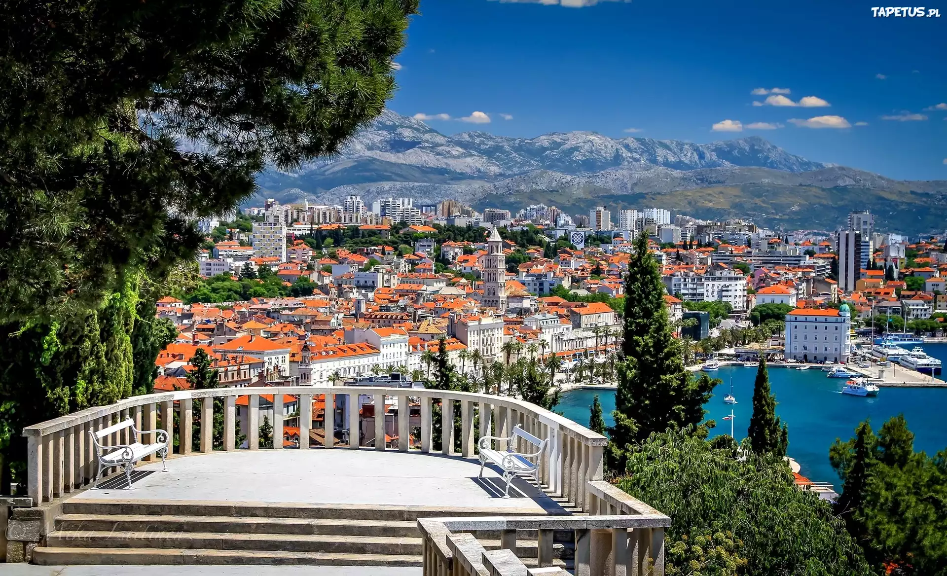 Split, Chorwacja, Panorama, Wybrzeże