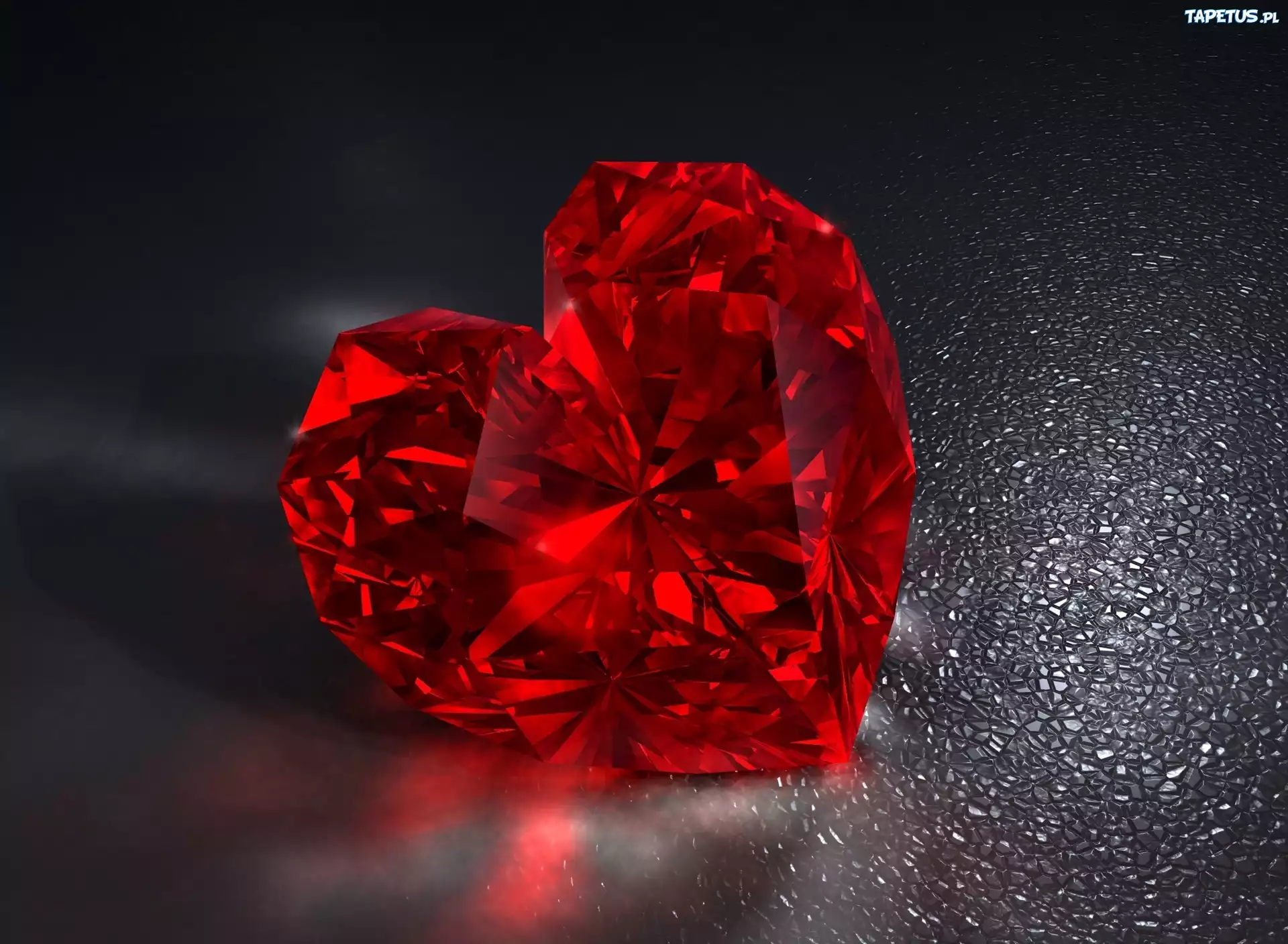 Diament, Czerwony, Serce