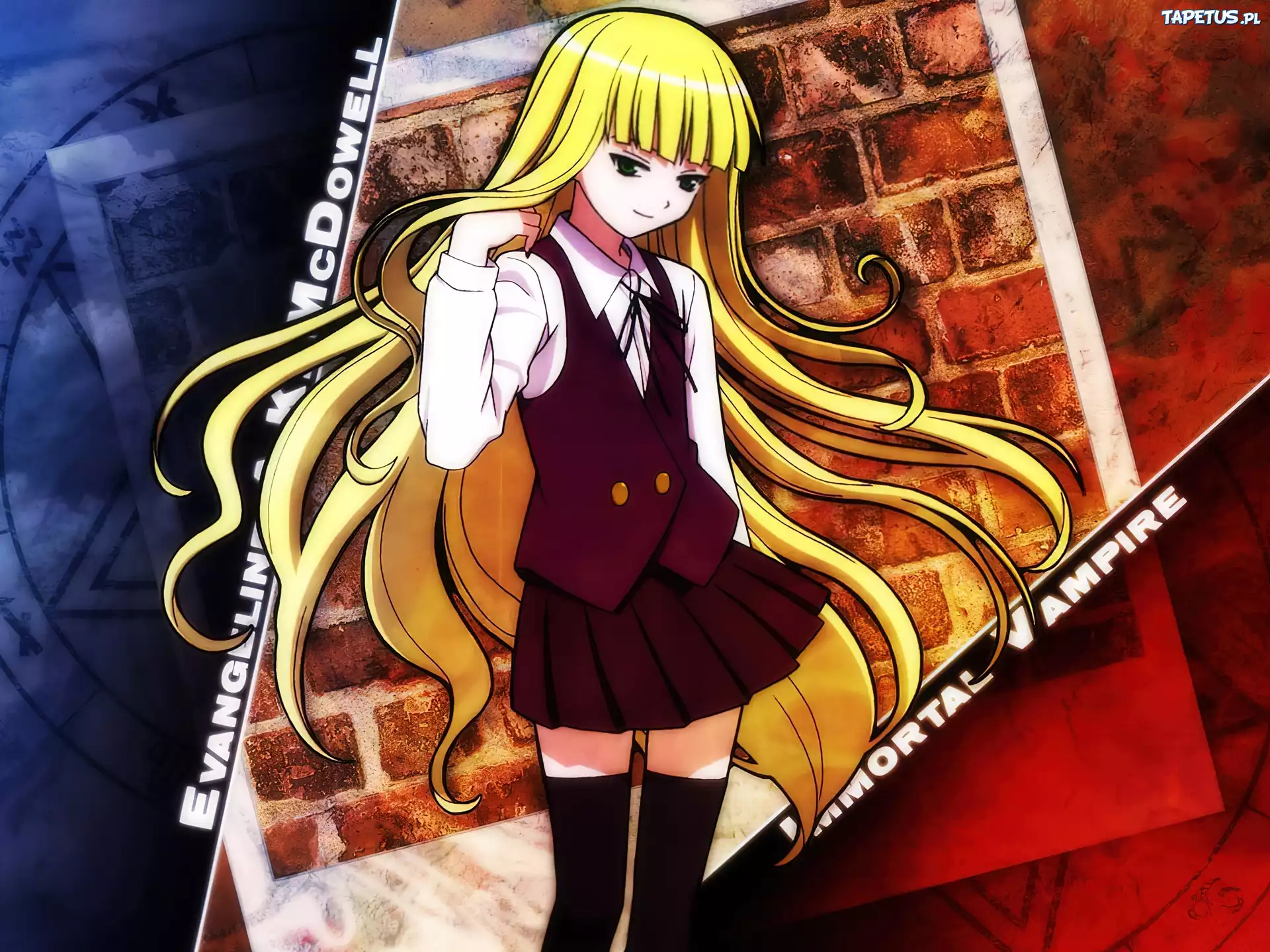 Mahou Sensei Negima, kobieta, mur