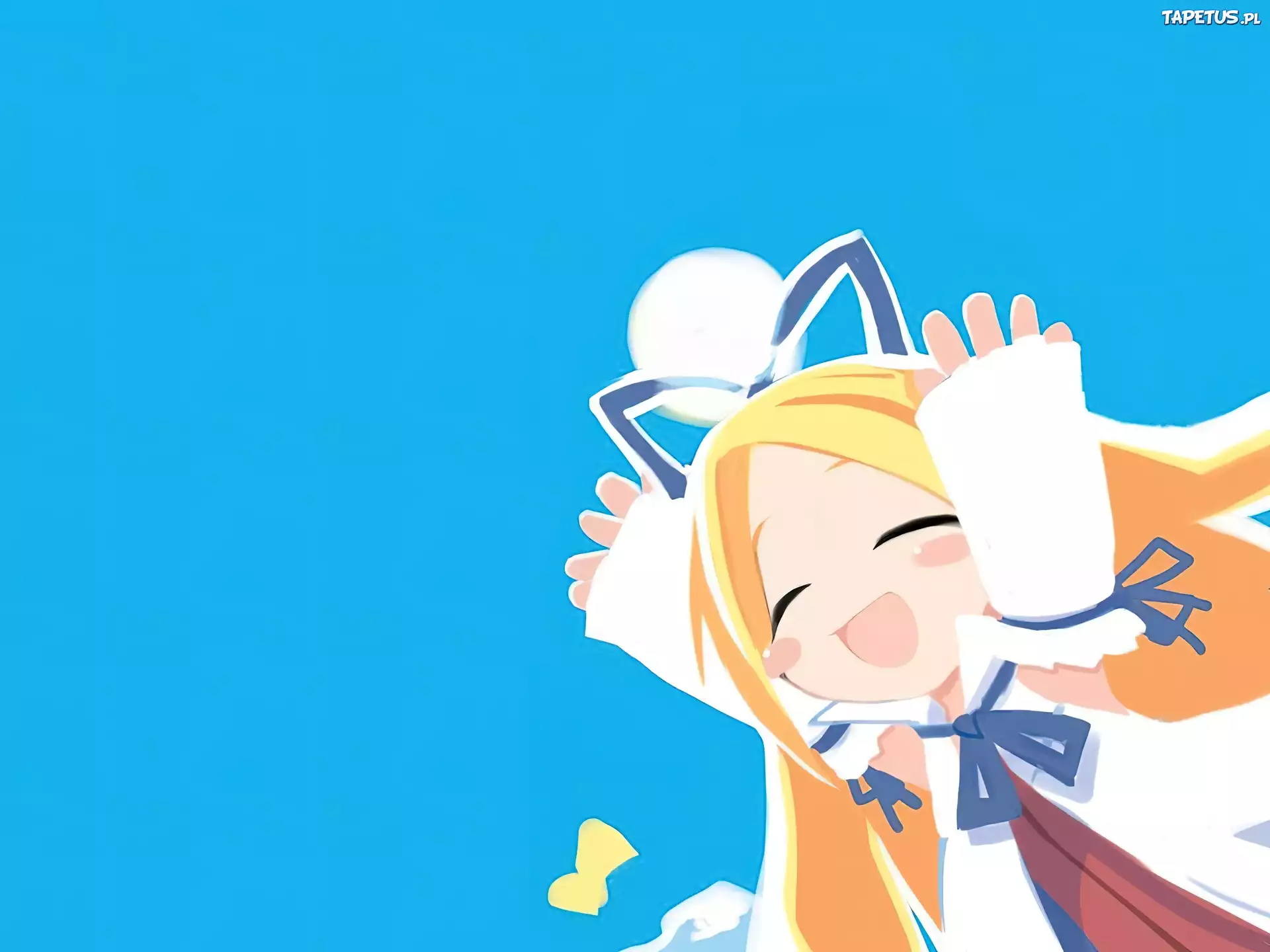 Disgaea, słońce, dziewczynka, kokarda
