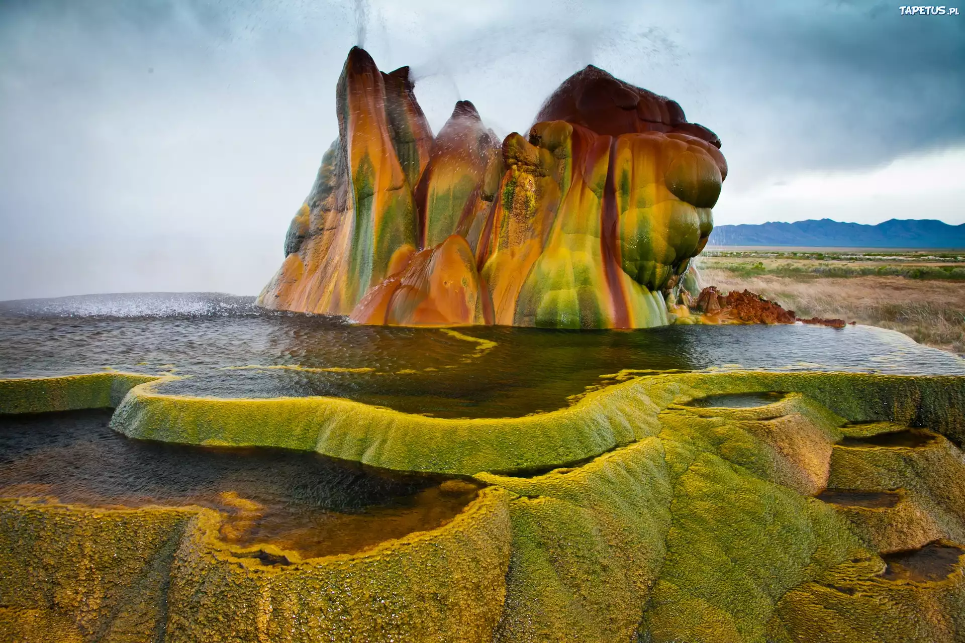 Kolorowe, Skały, Gejzer, Yellowstone, Park, Narodowy