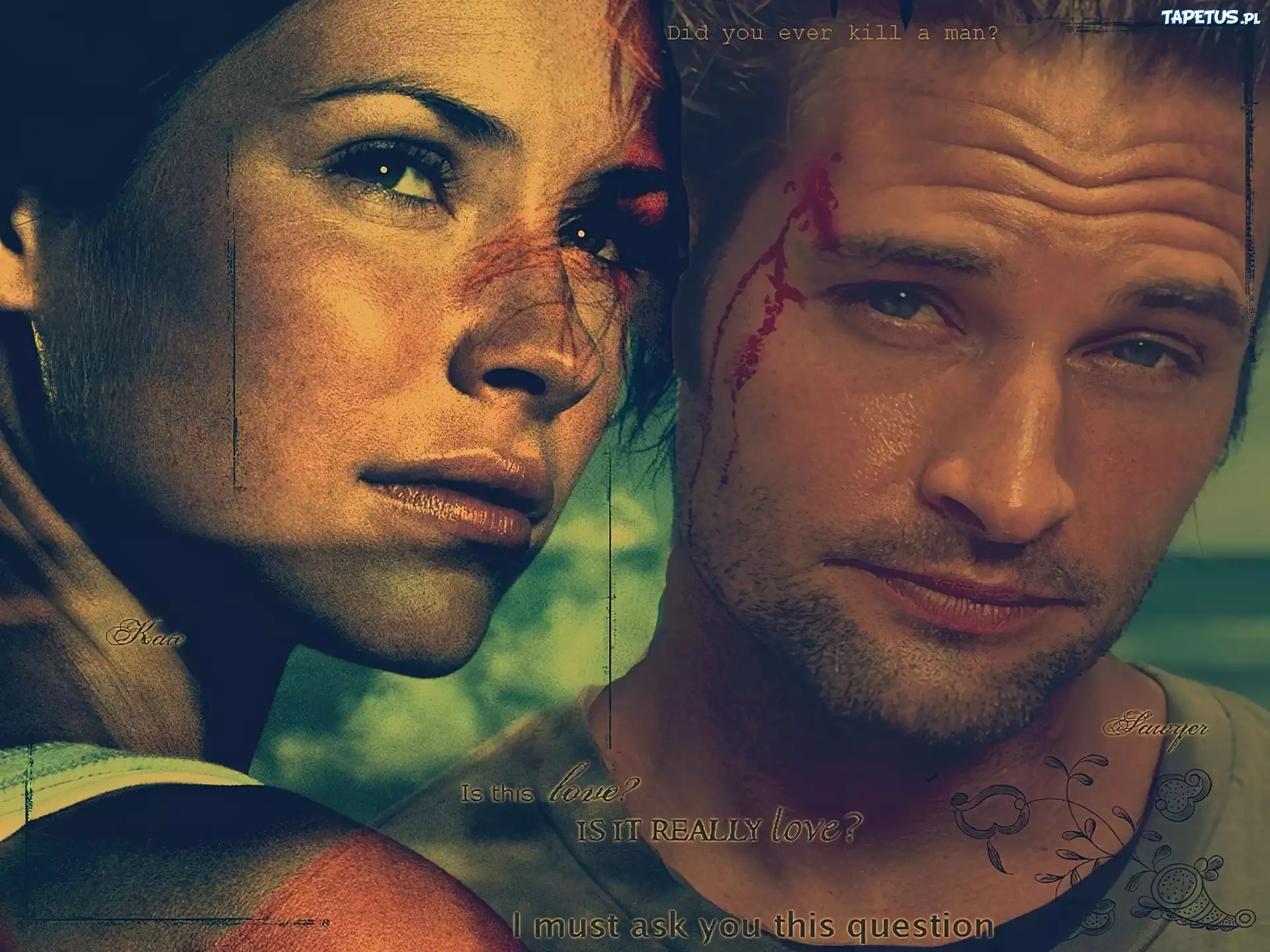 Filmy Lost, Josh Holloway, Evangeline Lilly
