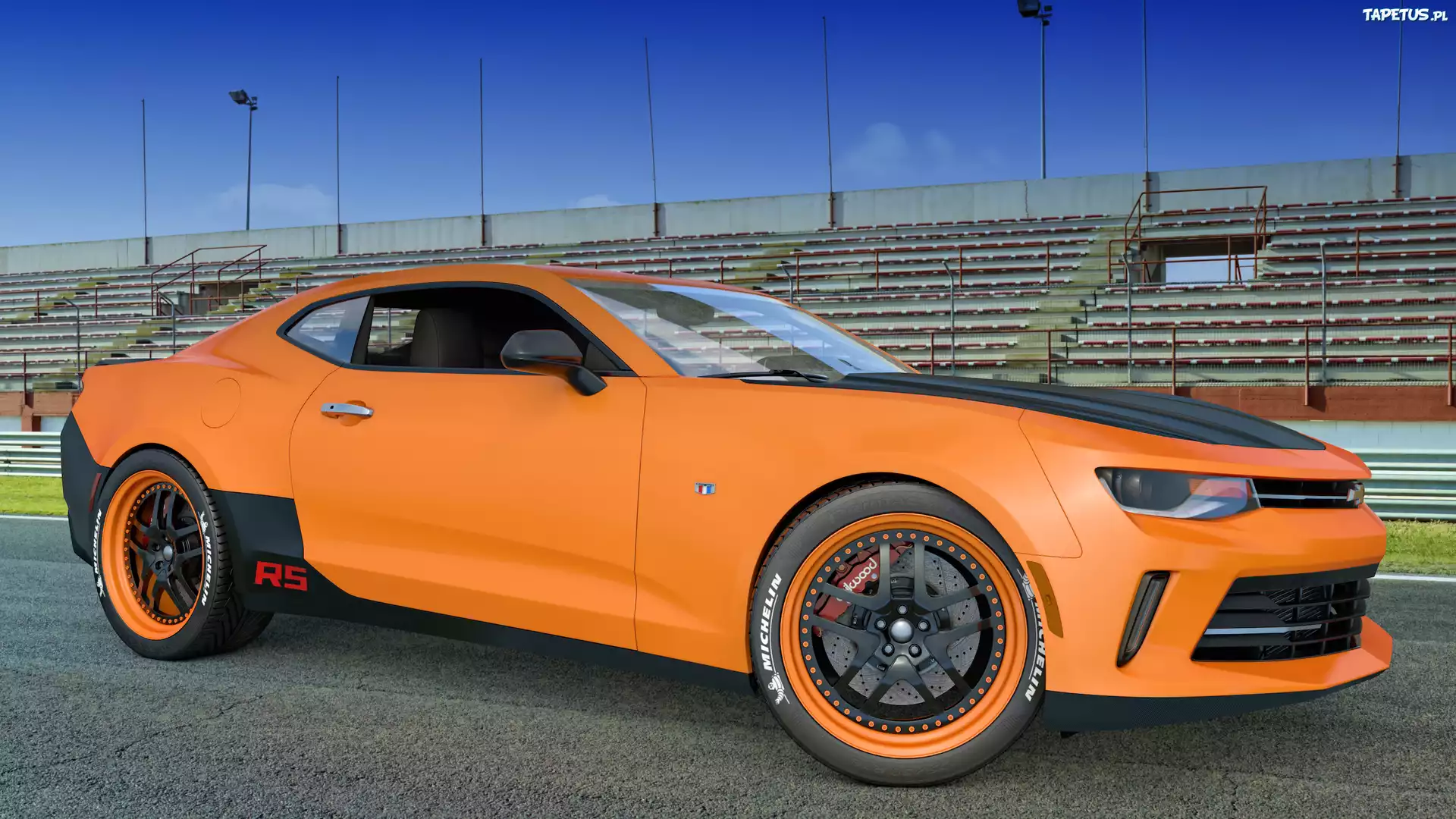 Pomarańczowy, Chevrolet Camaro RS, 2016