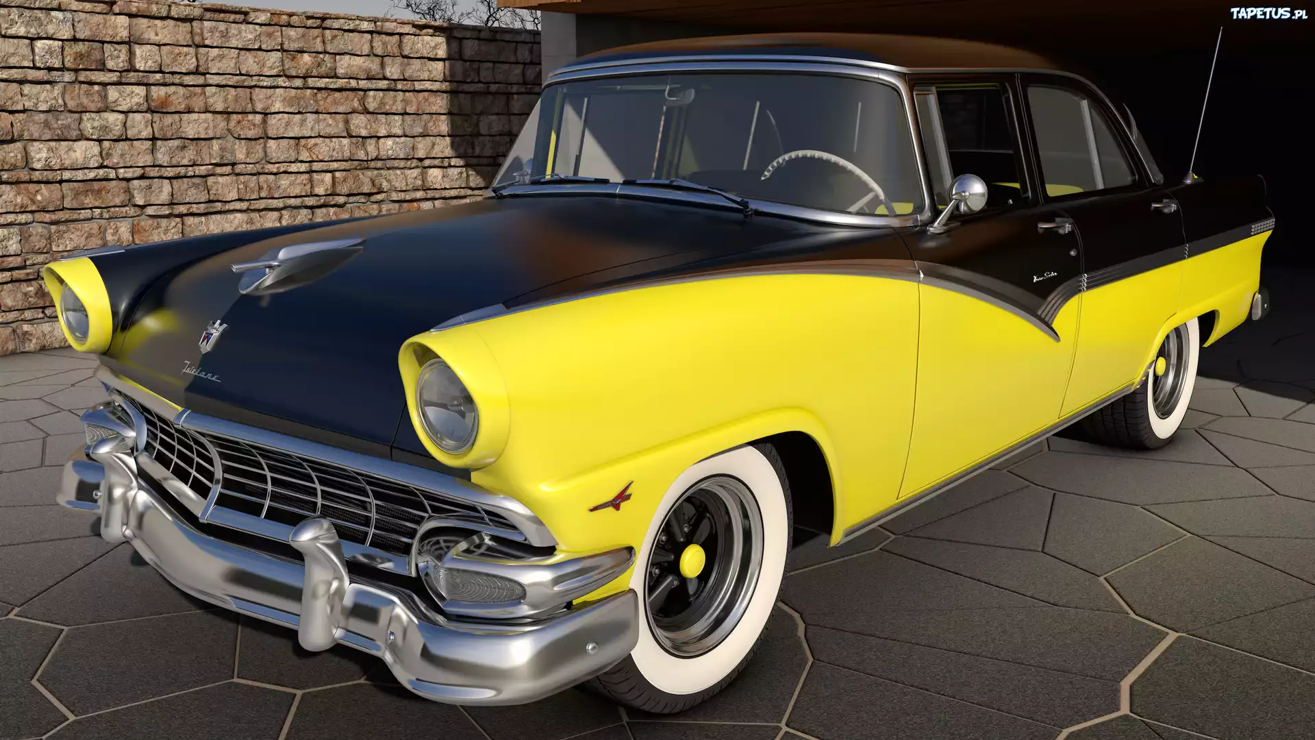Zabytkowy, Ford Fairlane Town Sedan, 1956