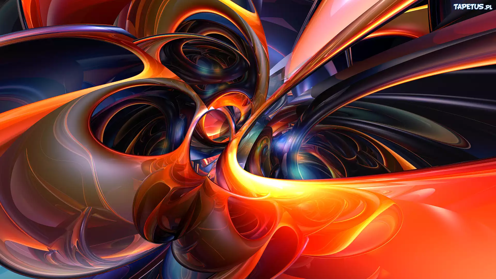 Grafika 3D, Abstrakcja, Tunele