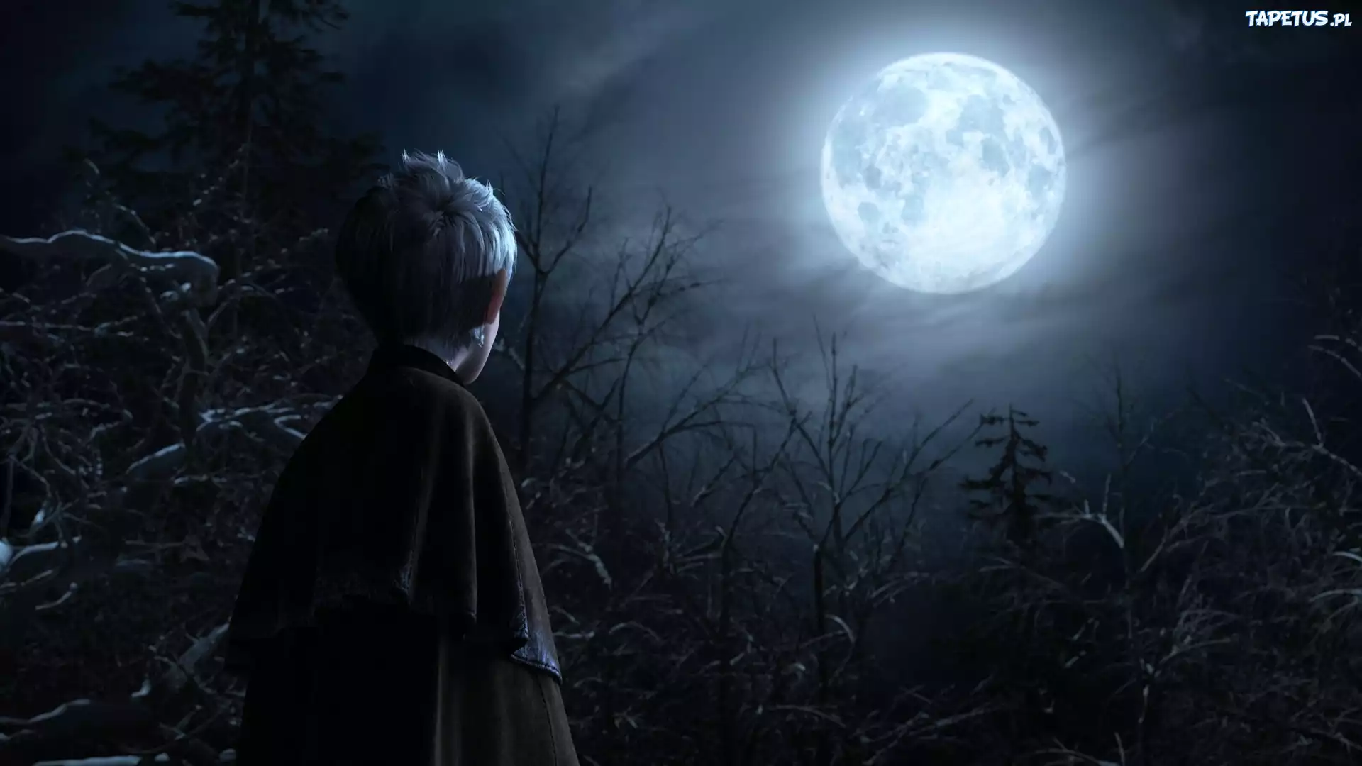 Film animowany, Strażnicy marzeń, Rise of the Guardians, Chłopiec, Jack Frost, Księżyc