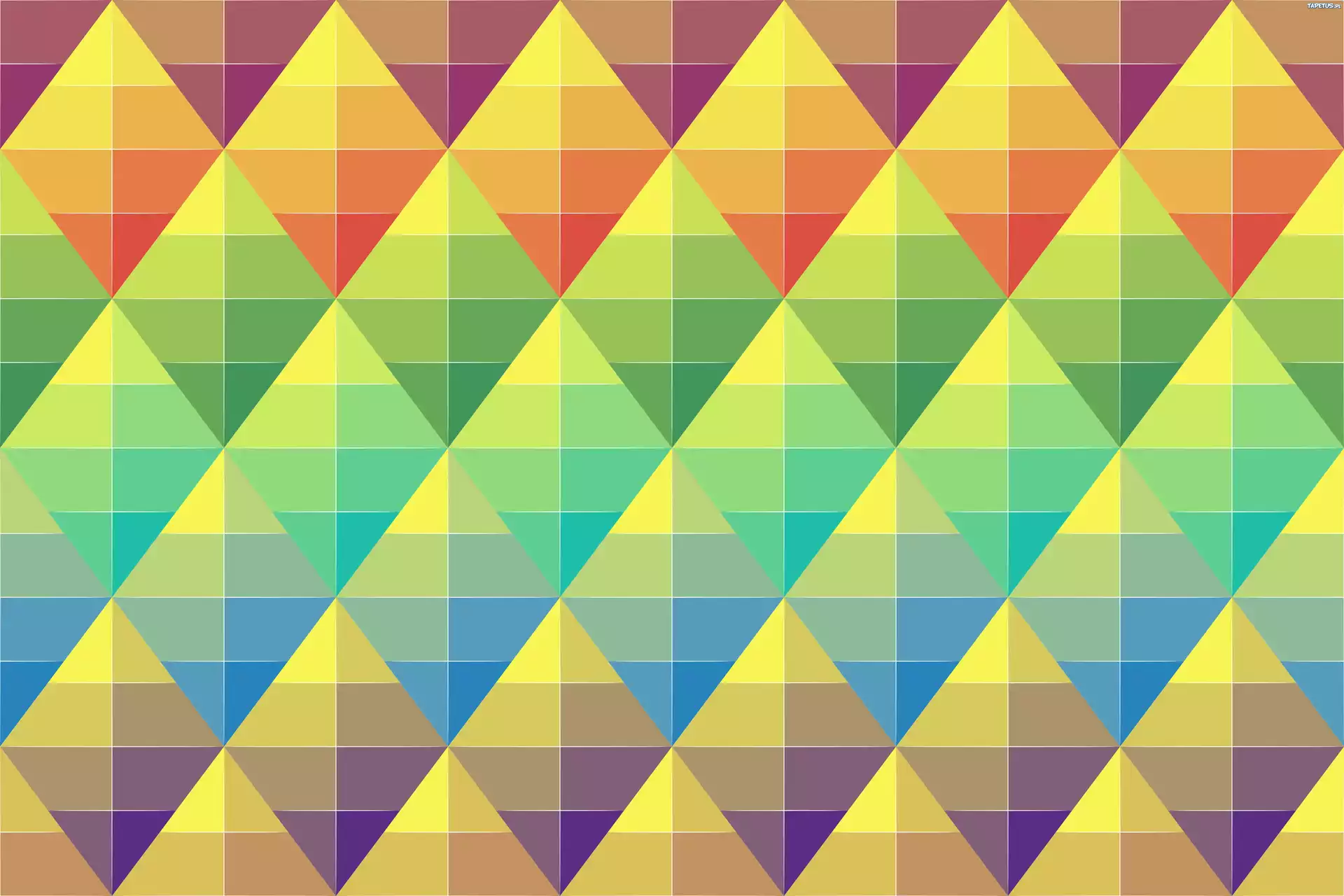 Kolorowe, Figury, Geometryczne, Tło, Tekstura