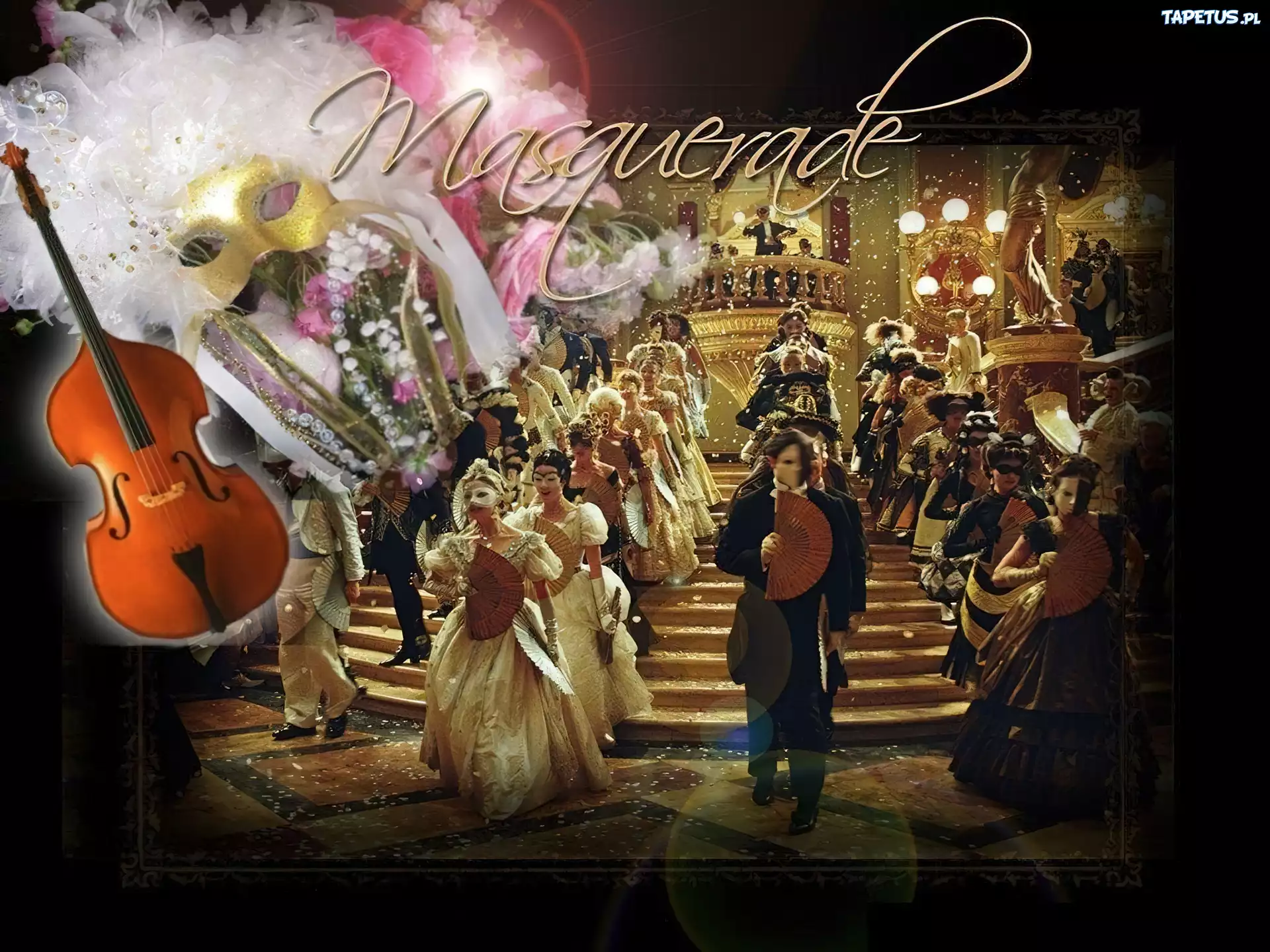 Phantom Of The Opera, bal, maski, postacie, skrzypce