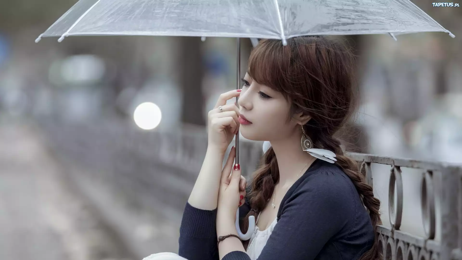 Kobieta, Azjatka, Tran Ngoc Diep, Parasol
