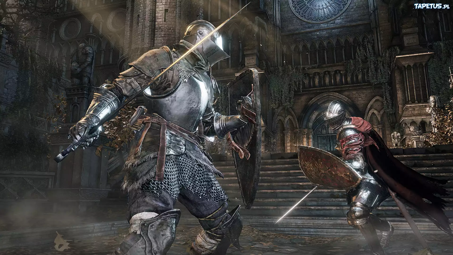 Gra, Dark Souls 3, Rycerze, Walka
