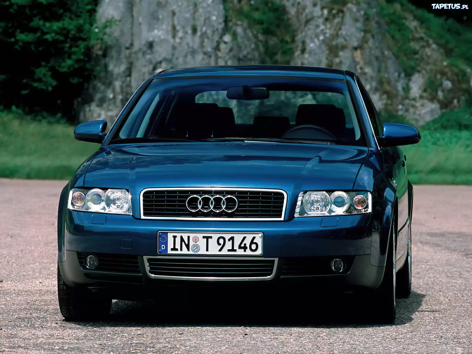 Niebieskie, Audi A4, Przód