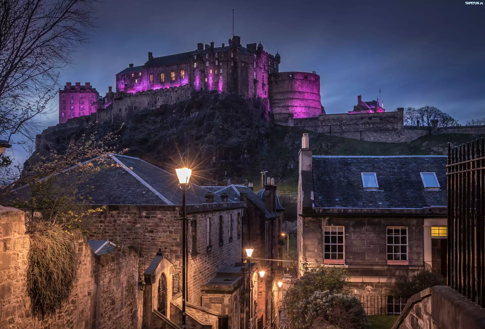 Zamek w Edynburgu, Edinburgh Castle, Edynburg, Szkocja, Domy