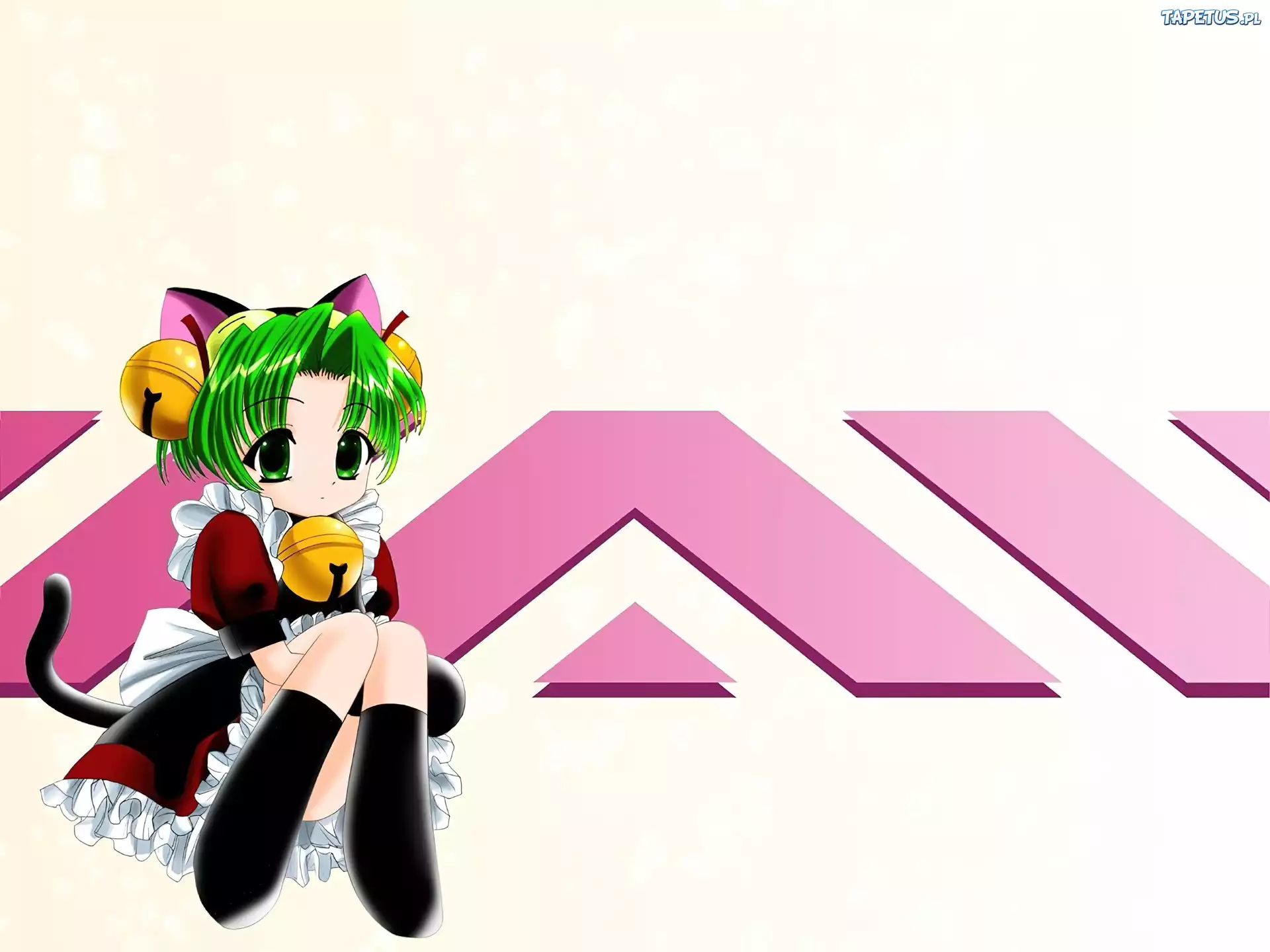 Digi Charat dziewczyna, napis, ogon