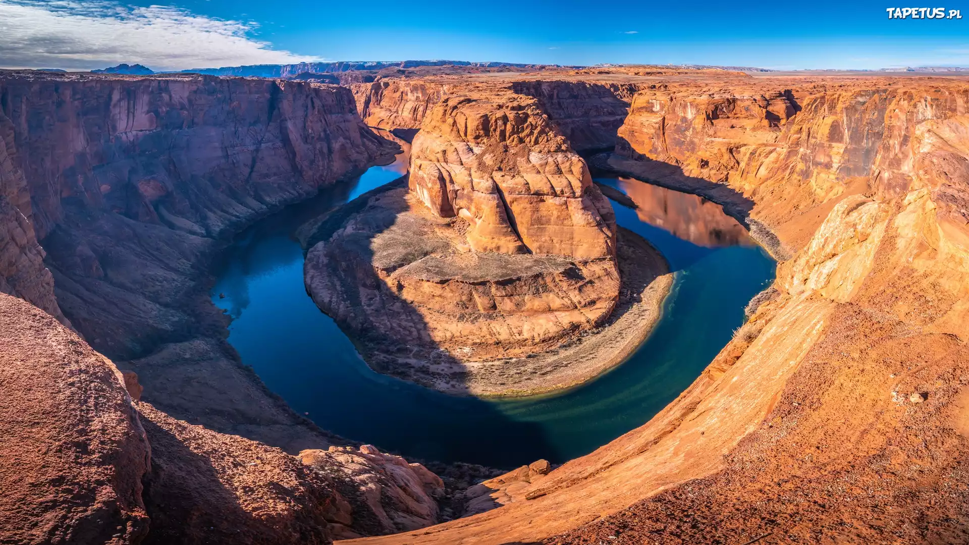 Park Narodowy Glen Canyon, Kanion, Rzeka Kolorado, Zakole, Meander, Horseshoe Bend, Ska?y, Arizona, Stany Zjednoczone