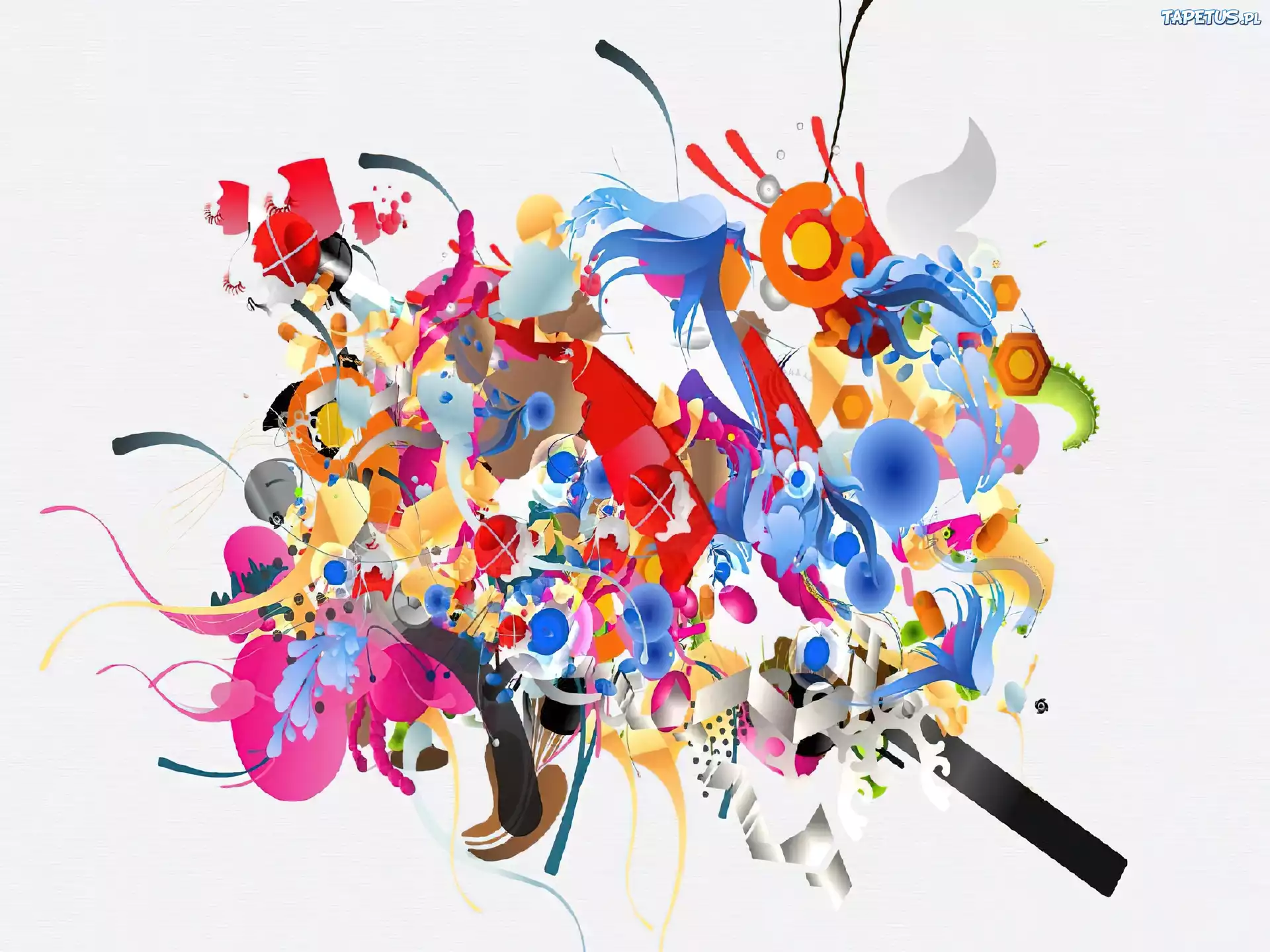 Adobe, grafika, ornament, kwiat