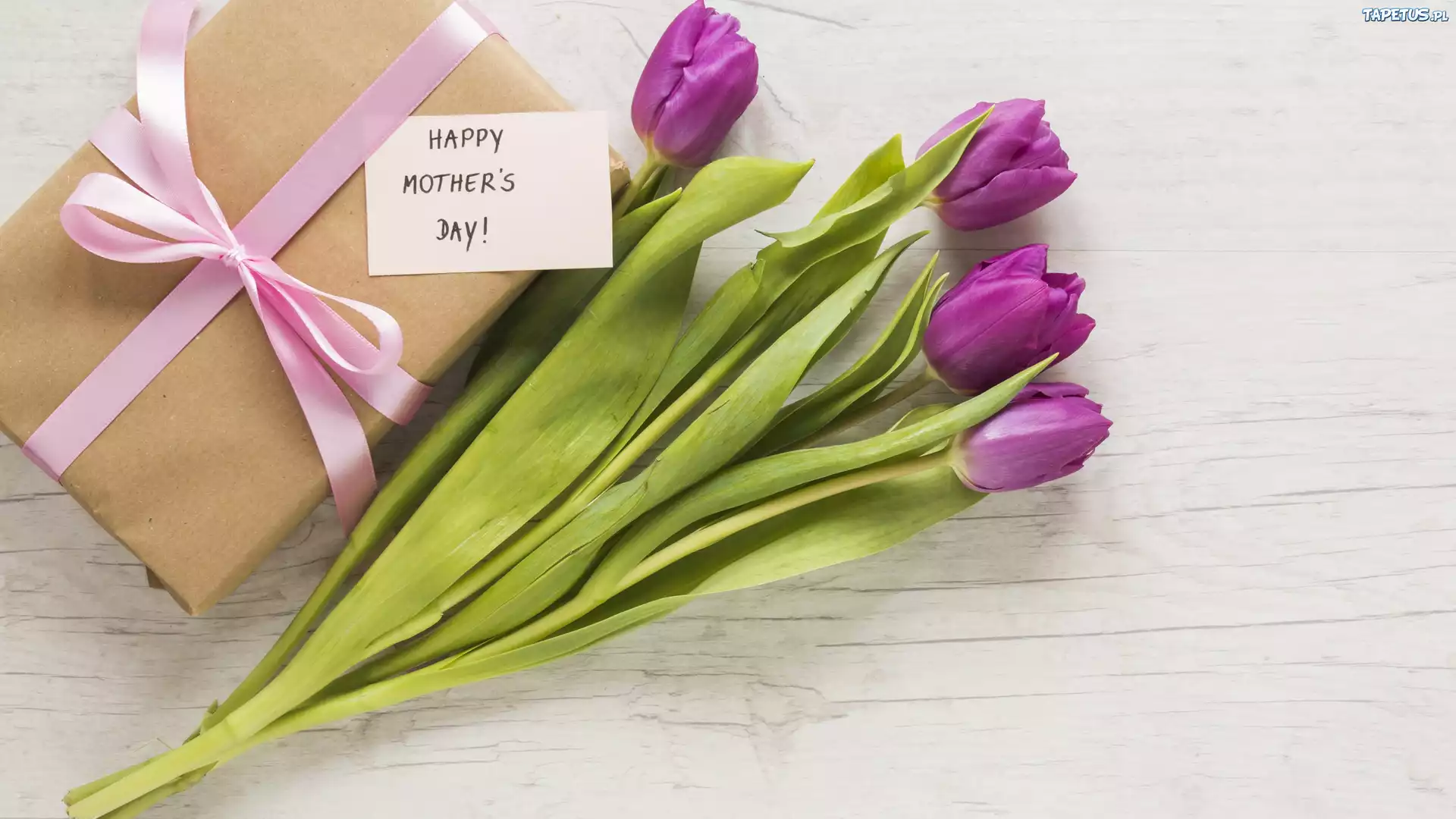 Tulipany, Prezent, Li?cik, Dzie? Matki