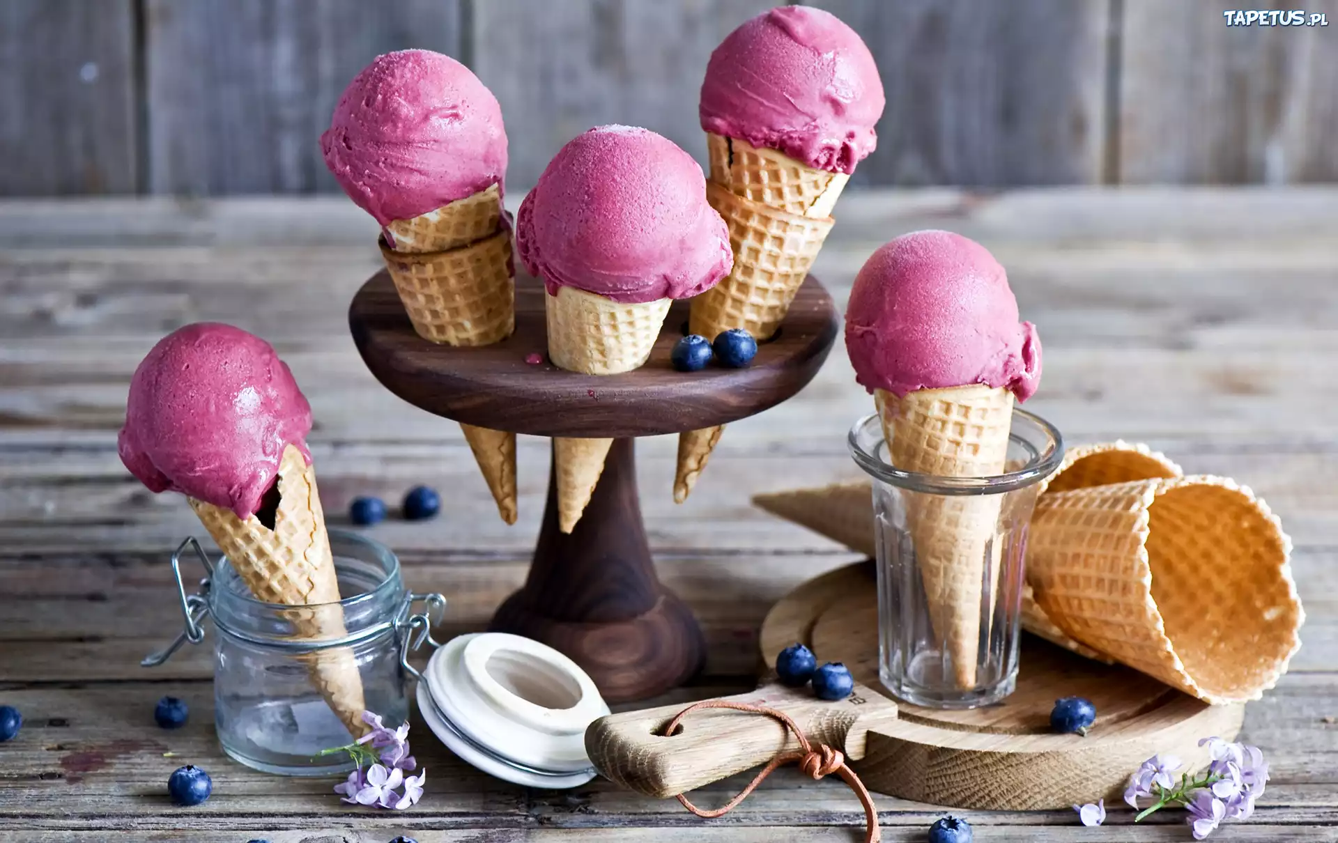 Owocowe, Lody, Ro?ki, Deska, Jagody