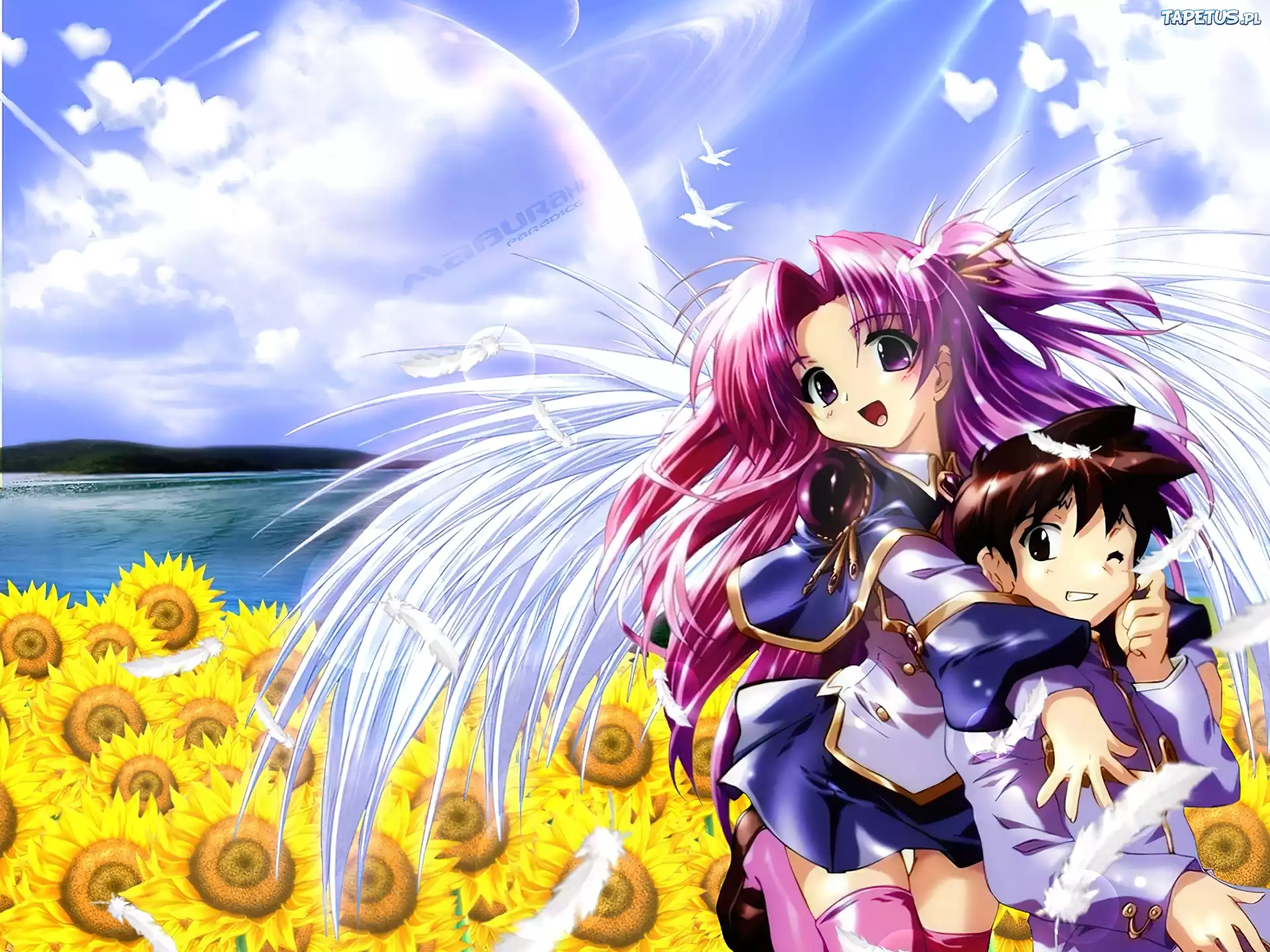 Maburaho, sunflower, dzieci