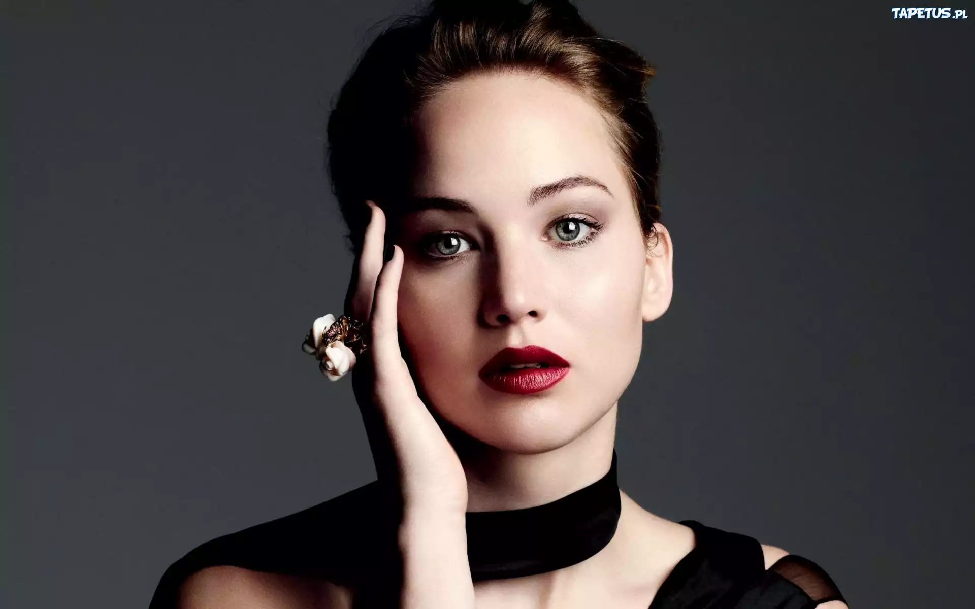 Kobieta, Jennifer Lawrence, Aktorka, Makija?, R?ka, Pier?cie?