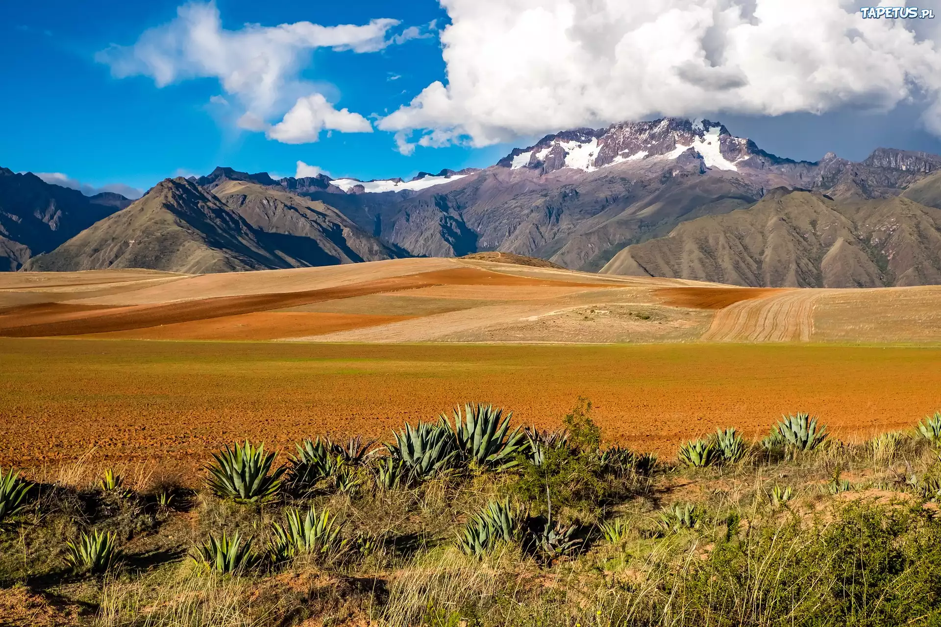 Boliwia, Peru, Granica, Region Cuzco, G?ra
