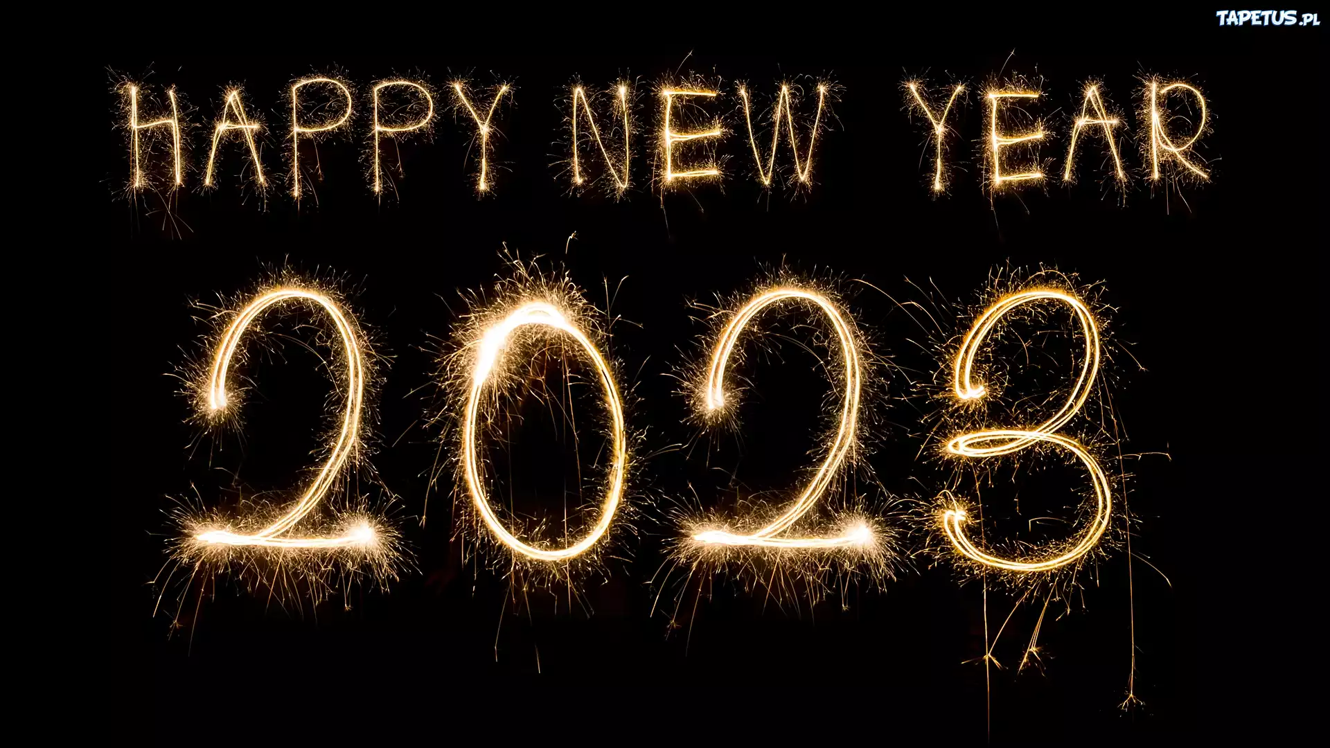 Nowy Rok, Napis, Powitanie, 2023, Fajerwerki